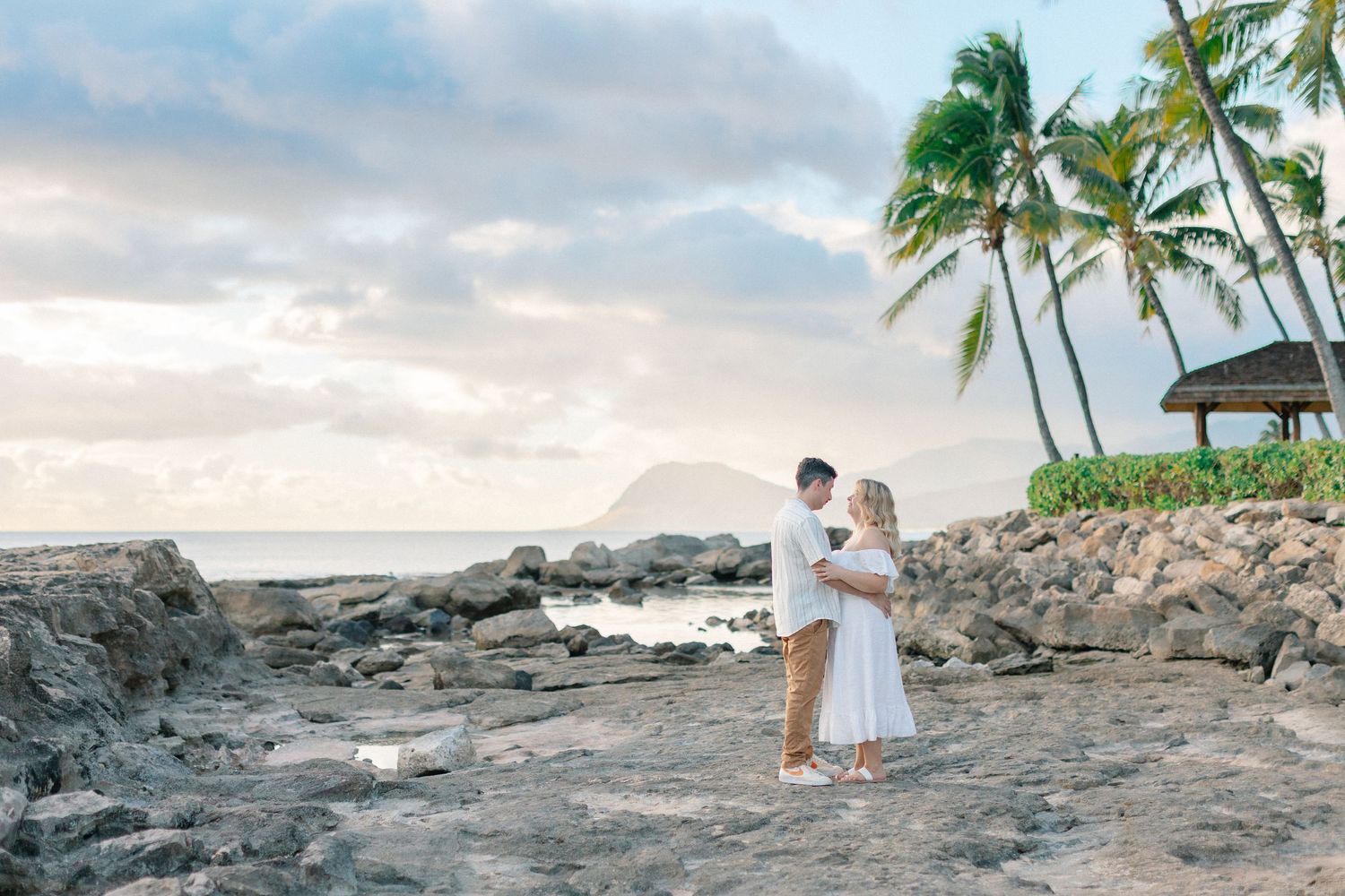 Disney Aulani Beach Engagement Photos | Oahu, Hawaii | Madison + Peter