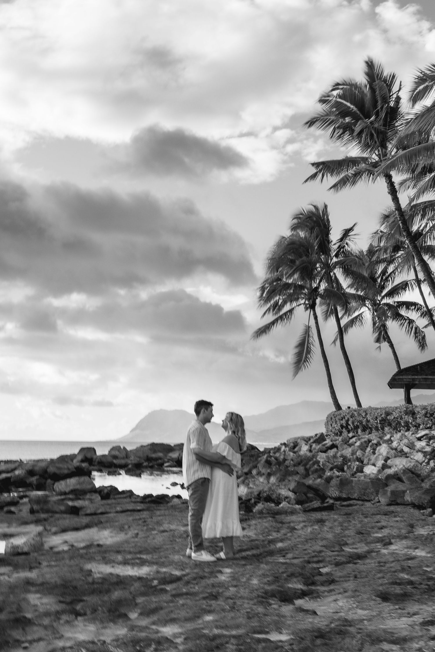 Disney Aulani Beach Engagement Photos | Oahu, Hawaii | Madison + Peter