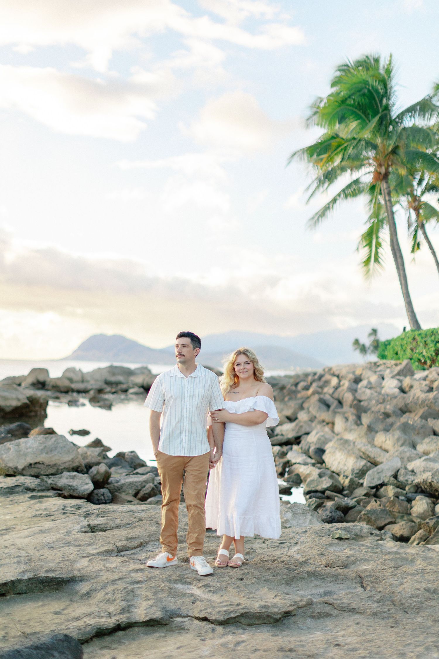 Disney Aulani Beach Engagement Photos | Oahu, Hawaii | Madison + Peter