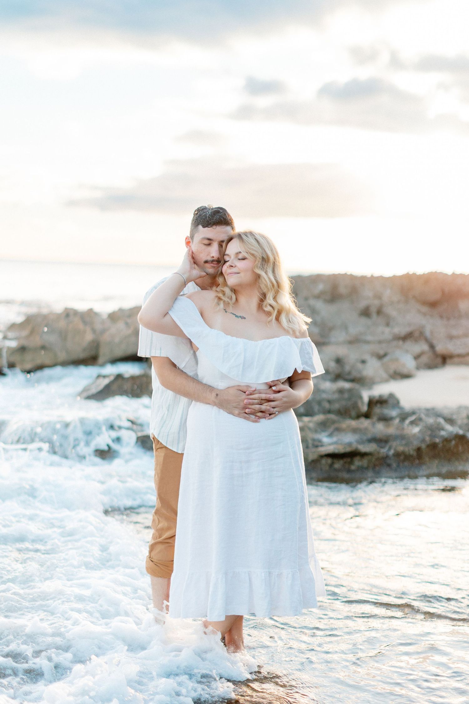 Disney Aulani Beach Engagement Photos | Oahu, Hawaii | Madison + Peter
