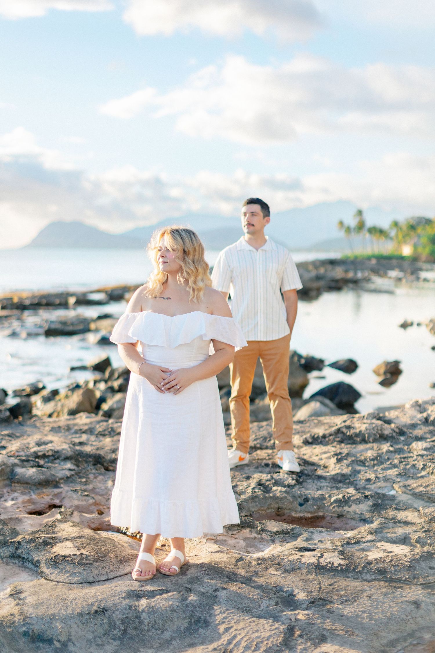 Disney Aulani Beach Engagement Photos | Oahu, Hawaii | Madison + Peter