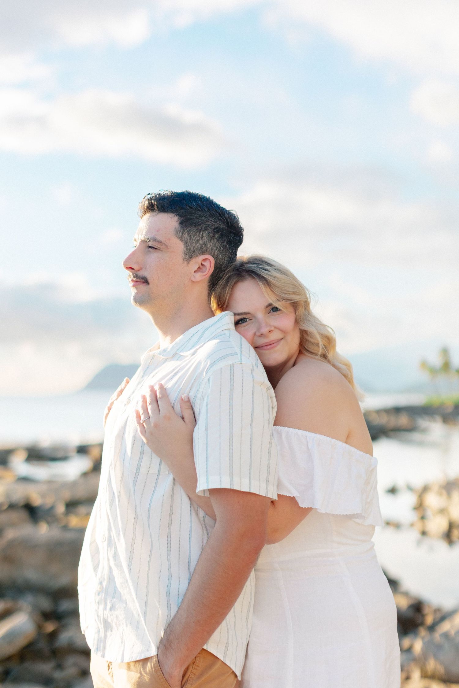 Disney Aulani Beach Engagement Photos | Oahu, Hawaii | Madison + Peter