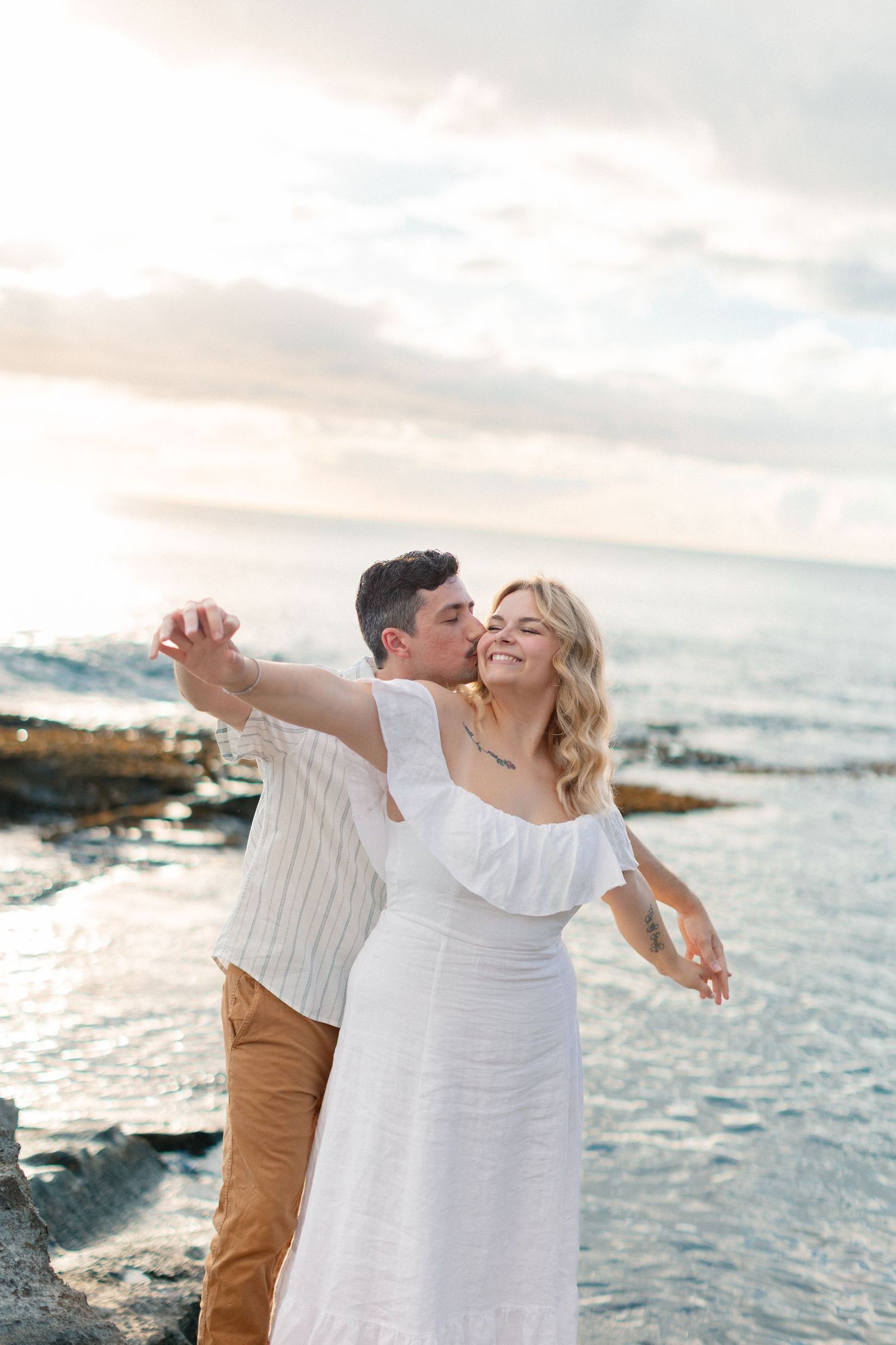 Disney Aulani Beach Engagement Photos | Oahu, Hawaii | Madison + Peter
