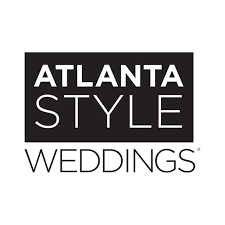 Atlanta Style Weddings logo in bold black and white typography on a dark background.