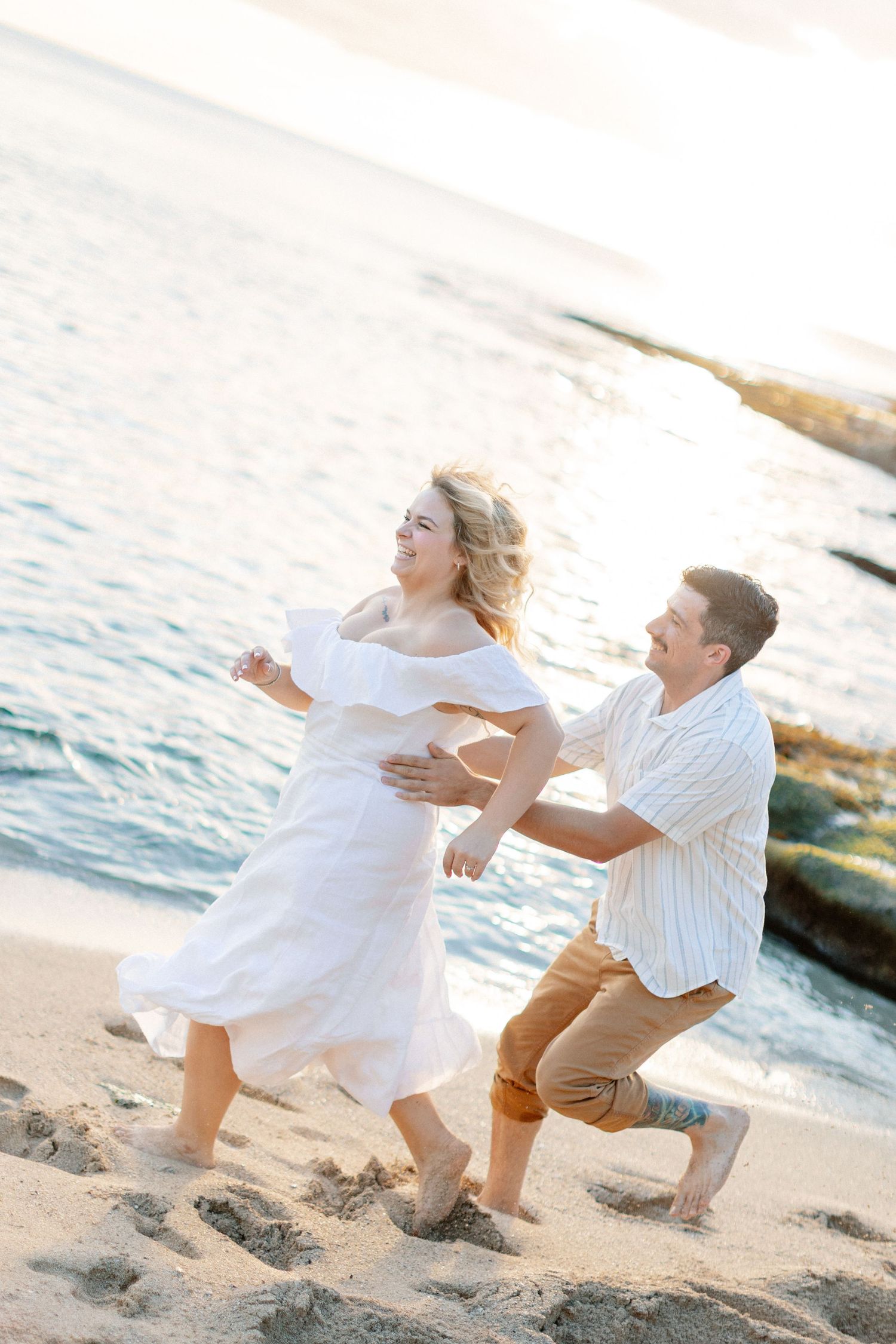 Disney Aulani Beach Engagement Photos | Oahu, Hawaii | Madison + Peter