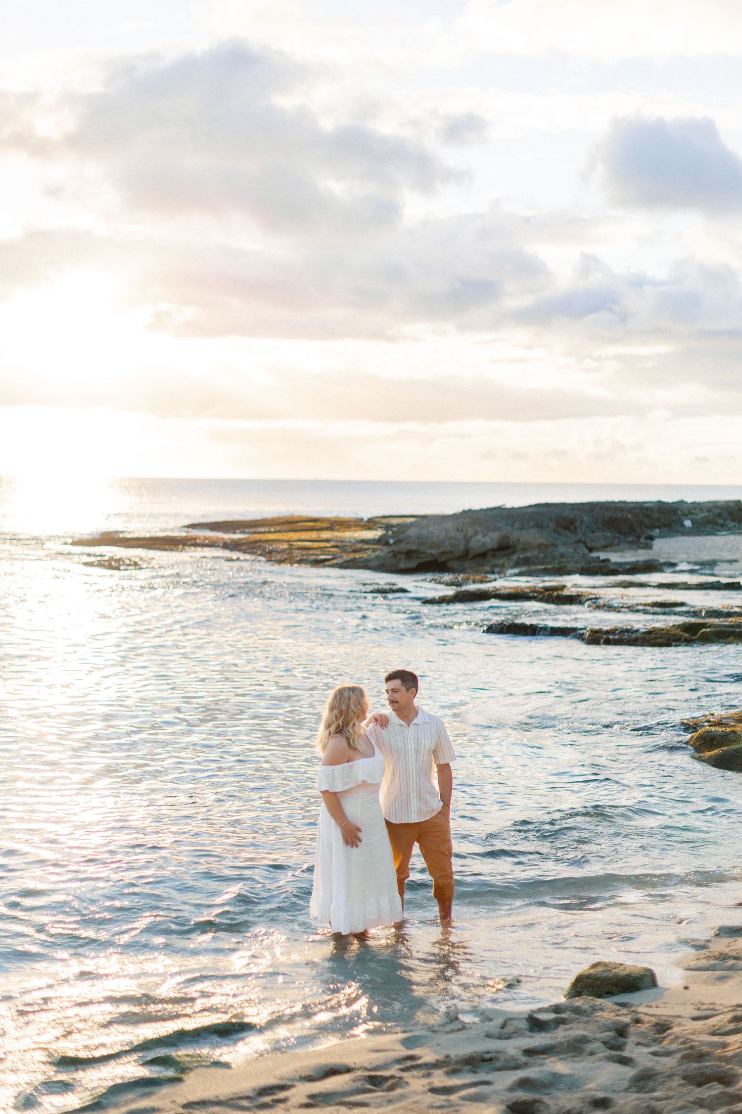 Disney Aulani Beach Engagement Photos | Oahu, Hawaii | Madison + Peter