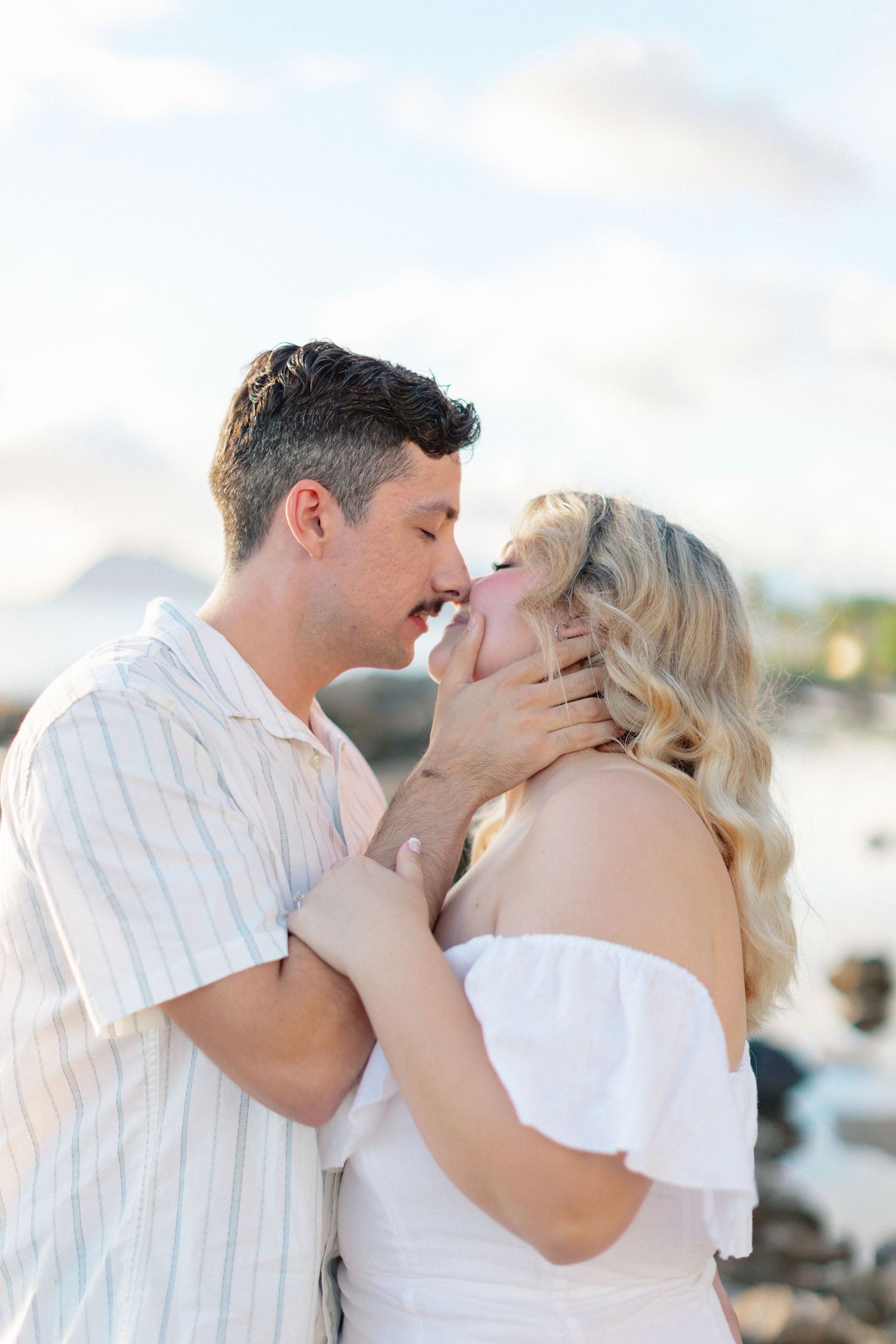 Disney Aulani Beach Engagement Photos | Oahu, Hawaii | Madison + Peter