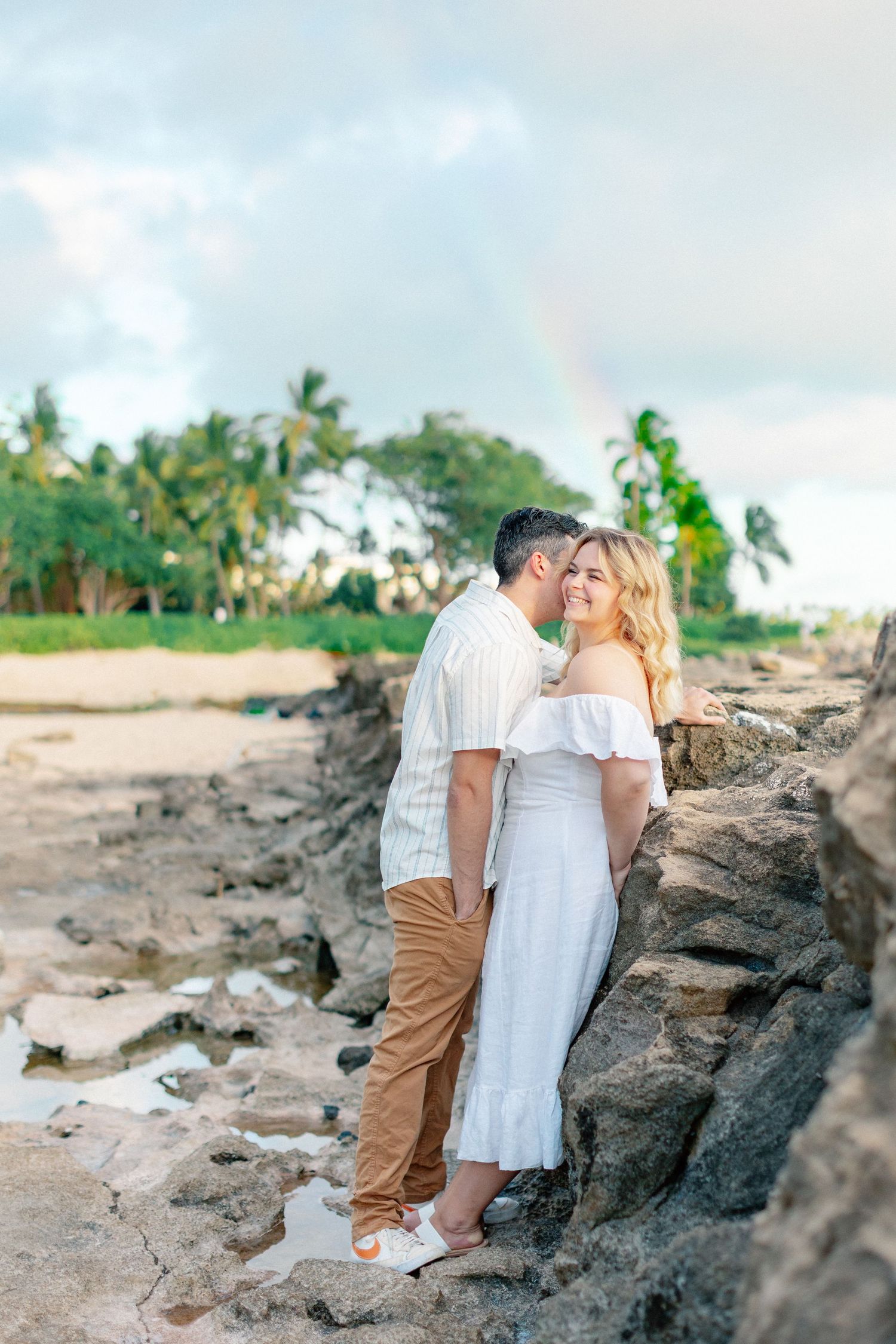 Disney Aulani Beach Engagement Photos | Oahu, Hawaii | Madison + Peter
