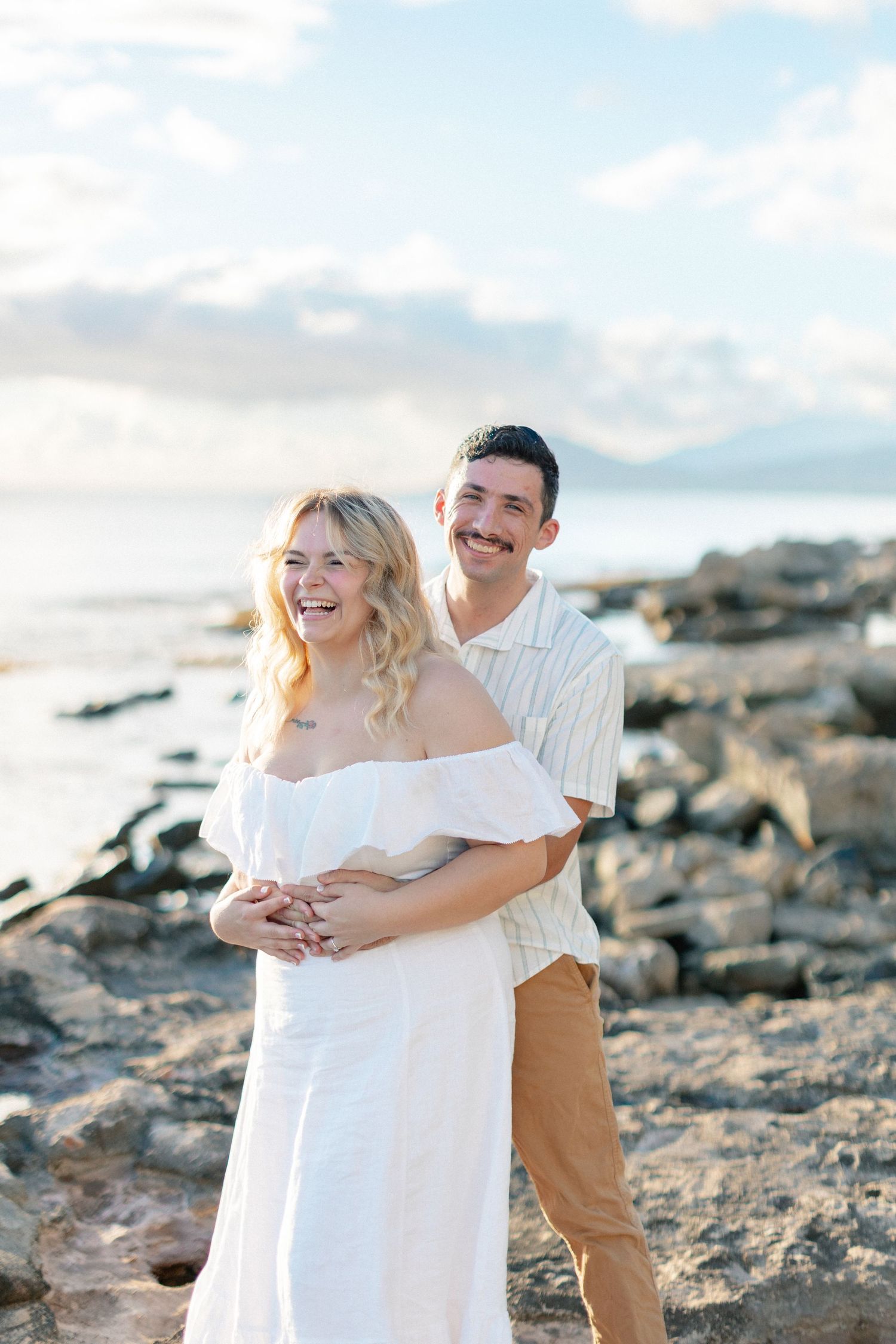 Disney Aulani Beach Engagement Photos | Oahu, Hawaii | Madison + Peter