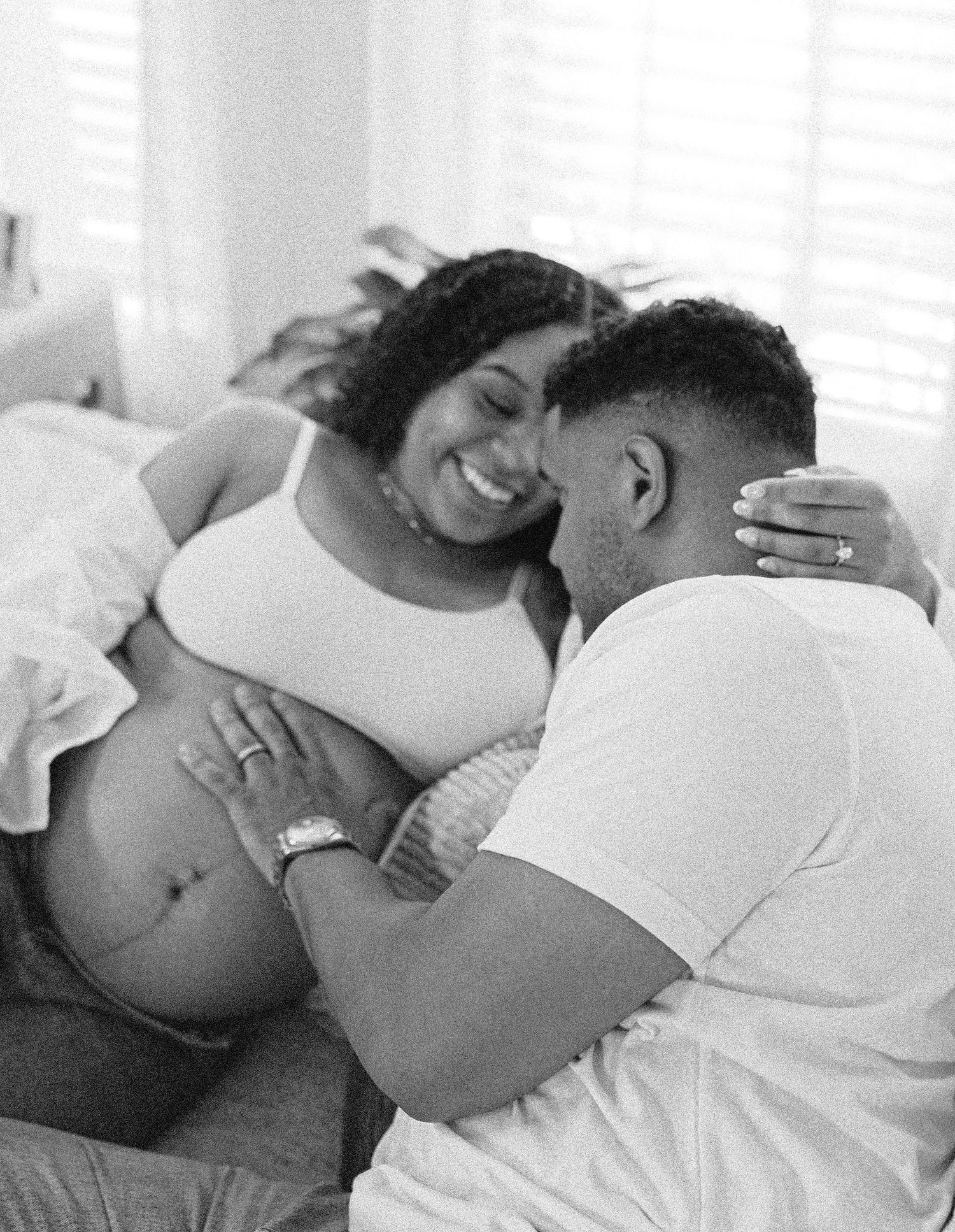 Kansas City maternity photography capturing connection between parents