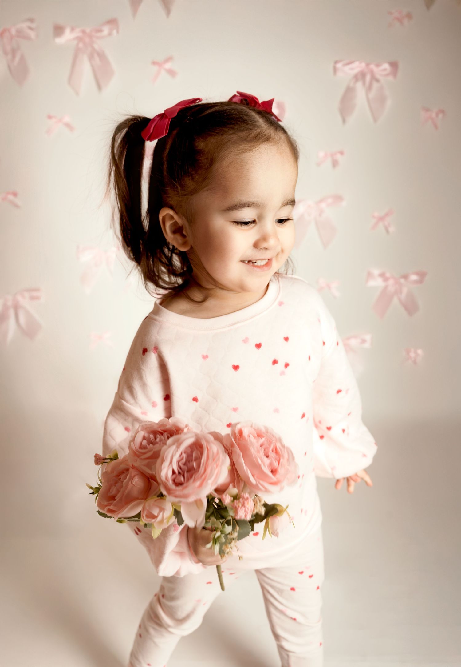 Toddler milestone portrait in natural light studio in Blue Springs, Missouri | Kansas City children’s photographer
