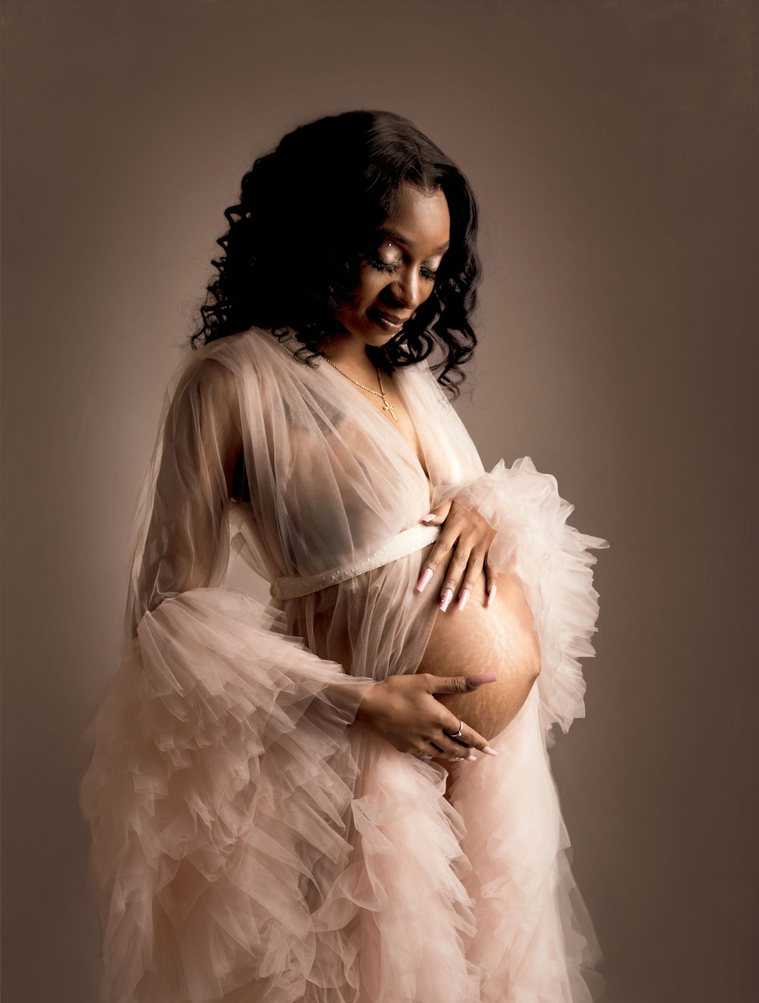 Luxury maternity photoshoot Kansas City
