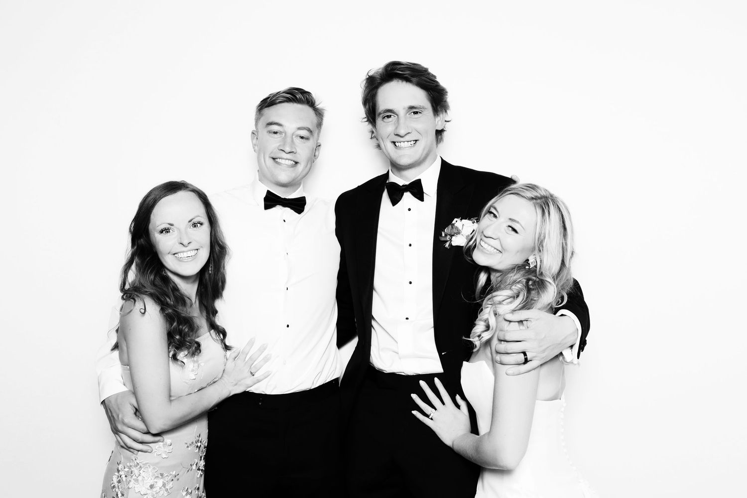 Black and White Glam Booth Photo Booth at Wedding on The Eastern Shore