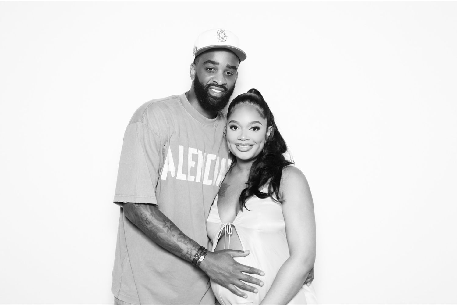 Black and White Glam Booth Photo Booth for Baby Shower in Baltimore