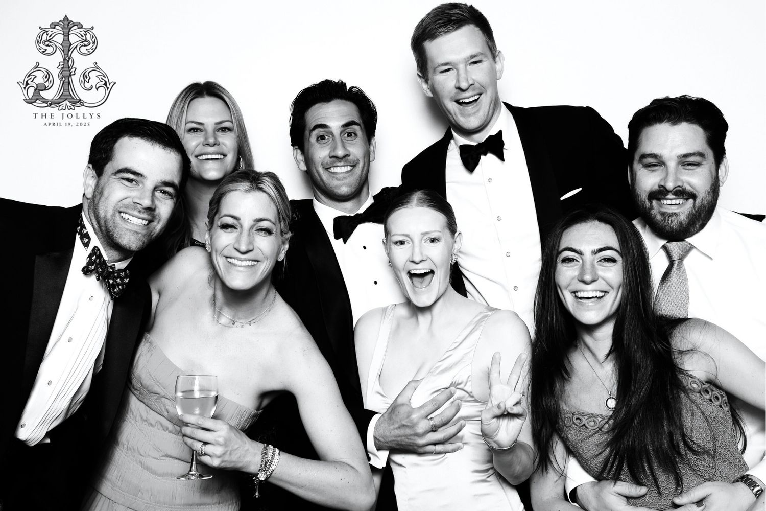 Black and White Glam Booth at Baltimore Museum of Art Wedding