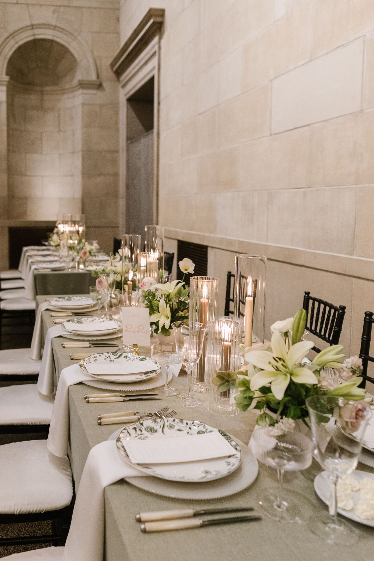 Reception Set Up at Baltimore Art Museum Wedding