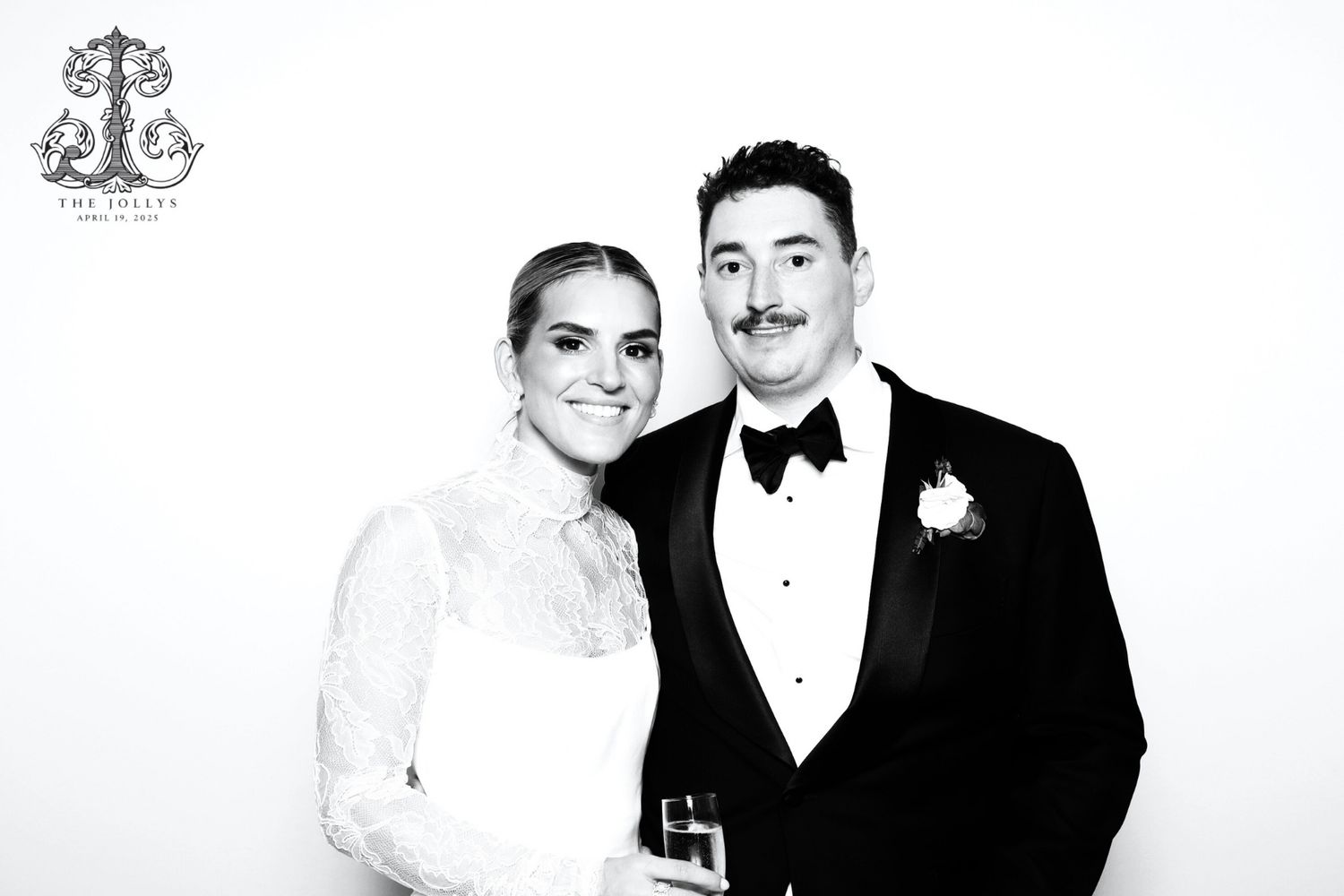 Black and White Glam Booth at Baltimore Museum of Art Wedding