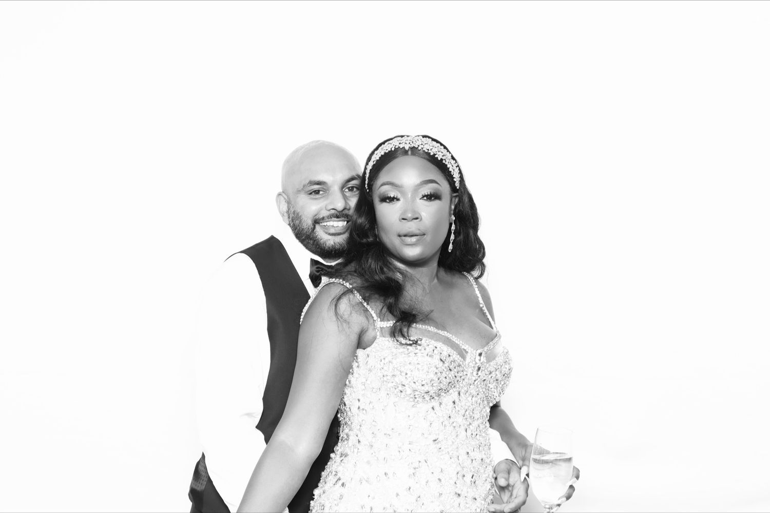 Black and White Glam Booth Photo Booth for Wedding at The Westin Annapolis