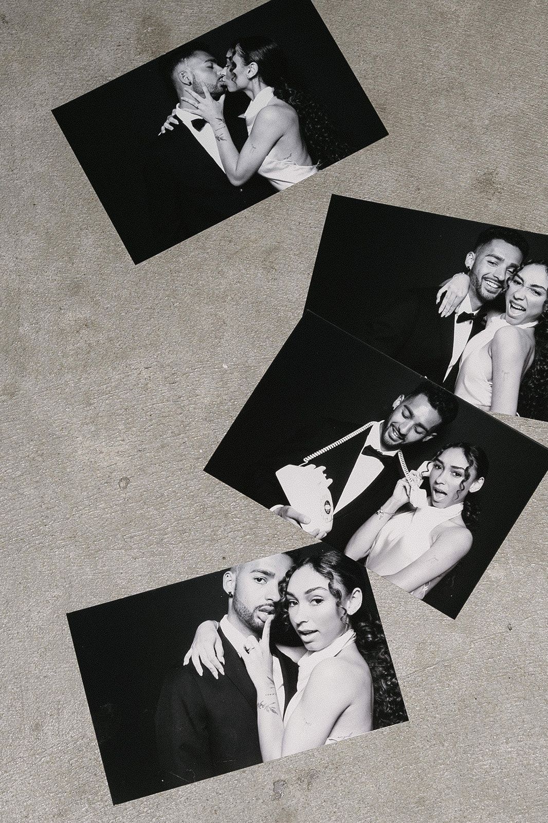 Black and White Glam Booth for Wedding in Annapolis