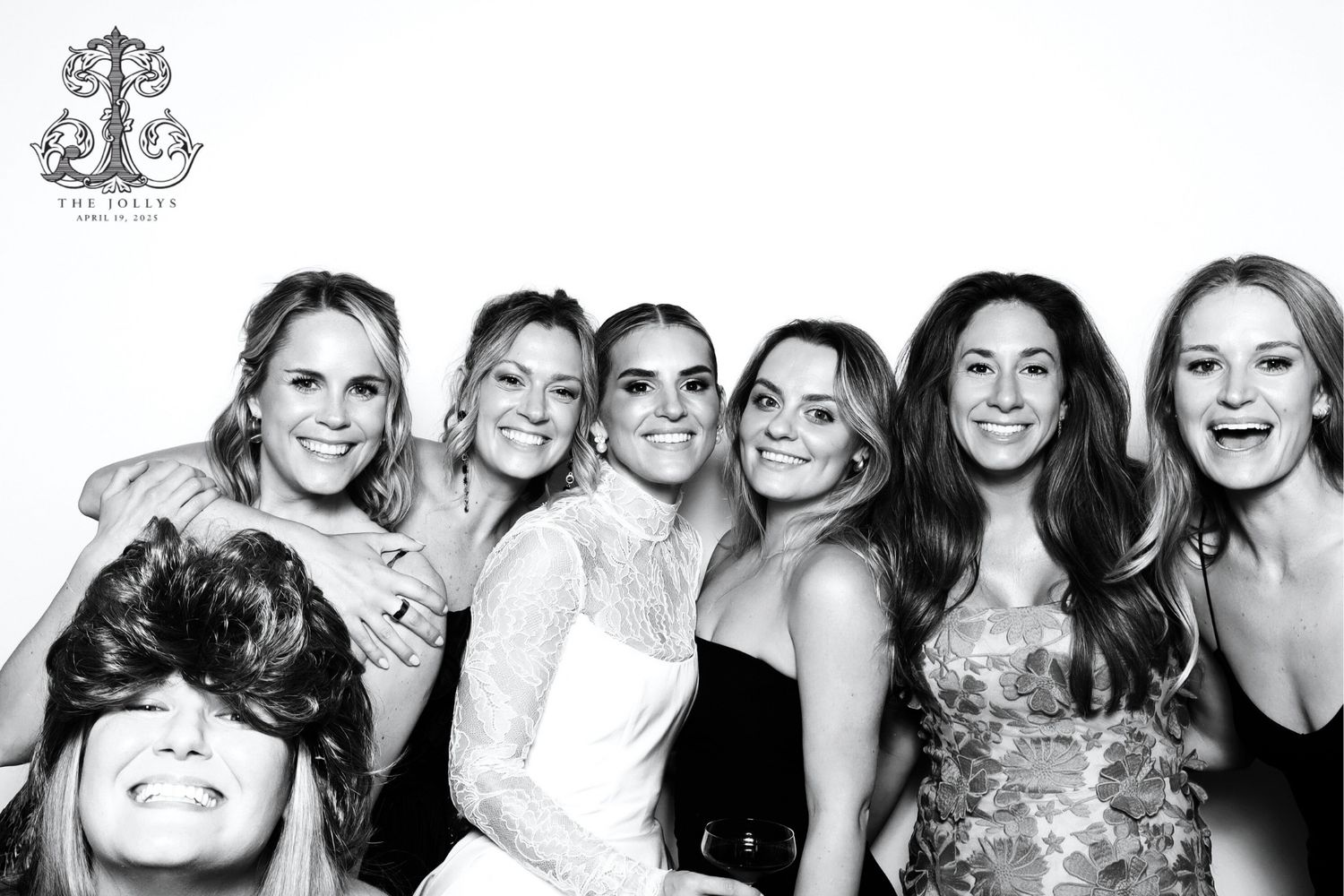 Black and White Glam Booth Photo Booth at Wedding at The Baltimore Museum of Art