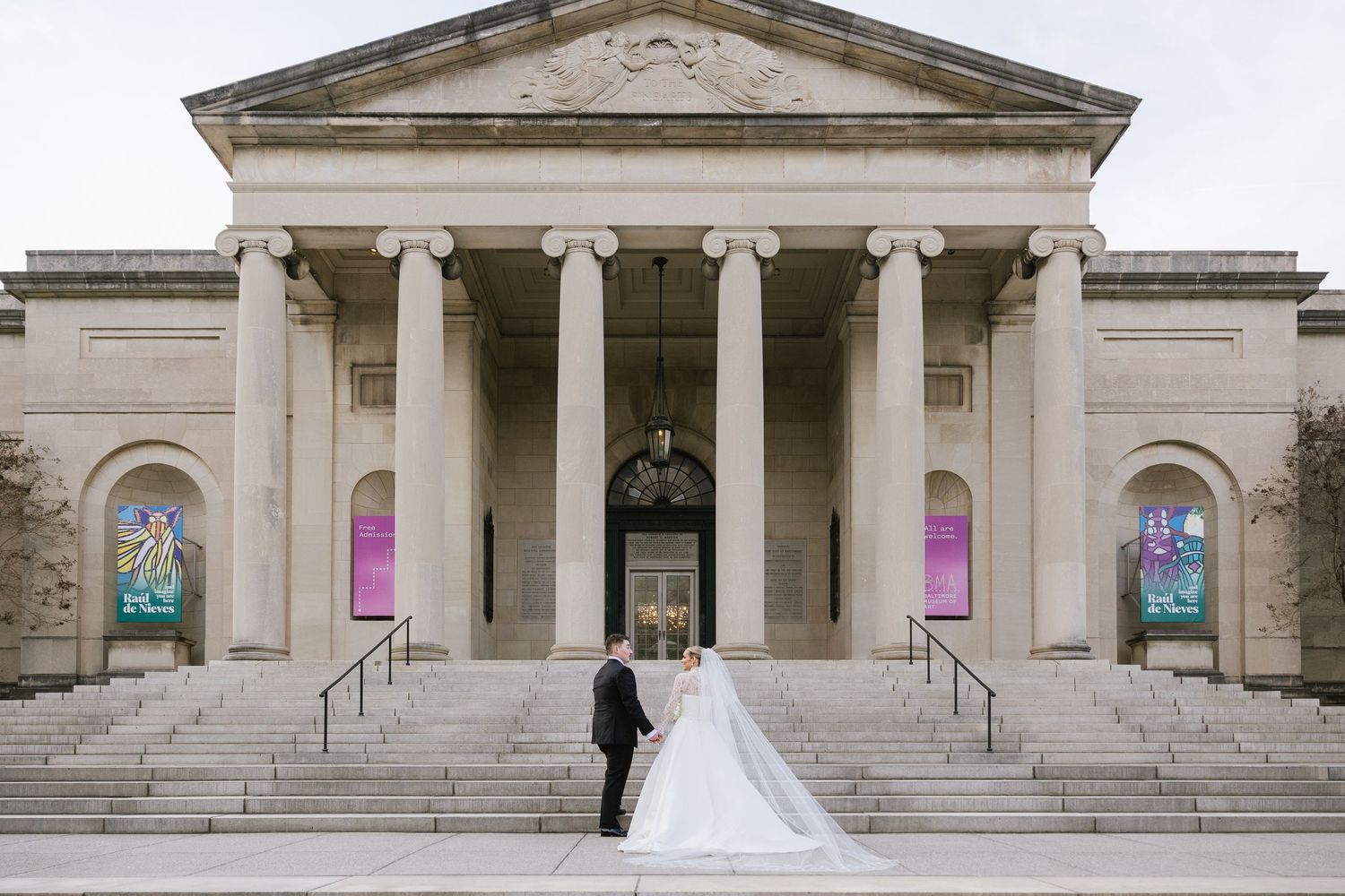 Black and White Glam Booth at Baltimore Museum of Art Wedding