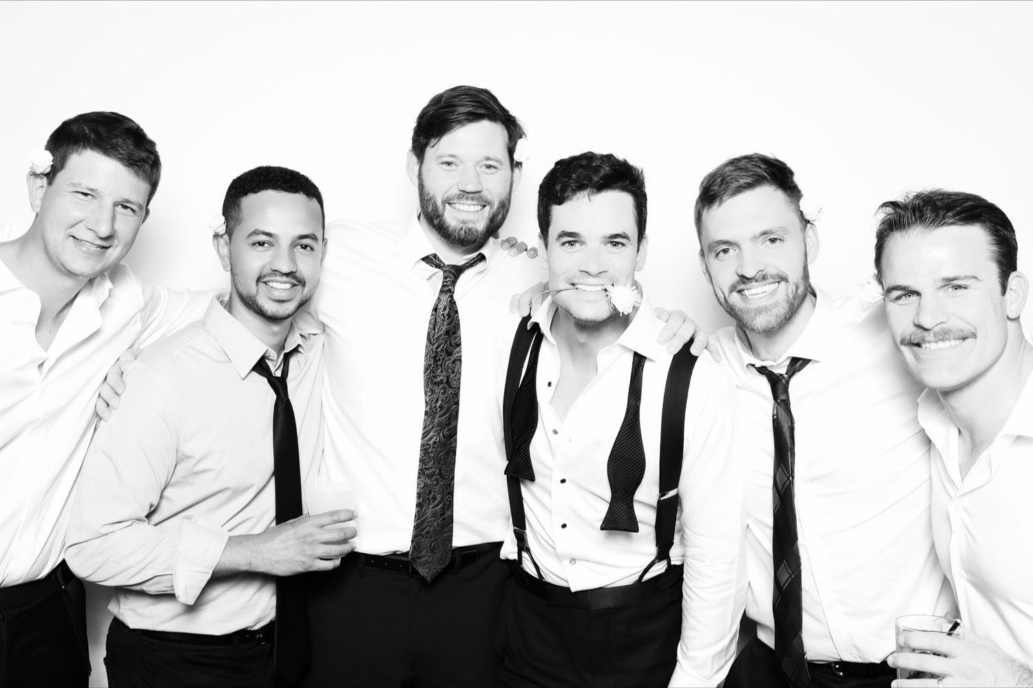 Black and White Glam Booth Photo Booth for Wedding at The Pendry Baltimore