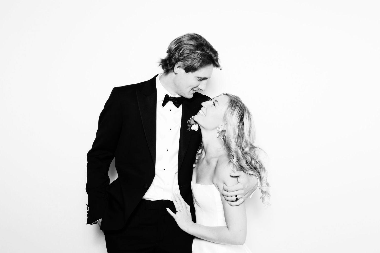 Black and White Glam Booth Photo Booth for Wedding in Maryland