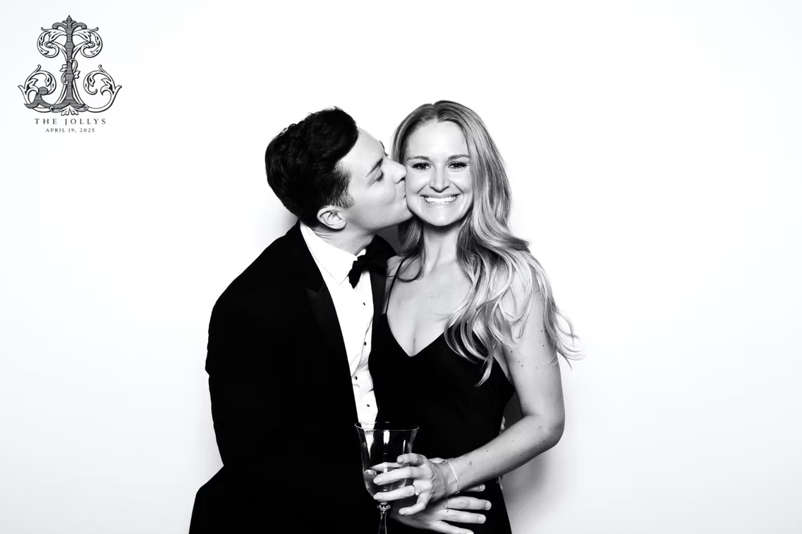 Couple in Glam Booth