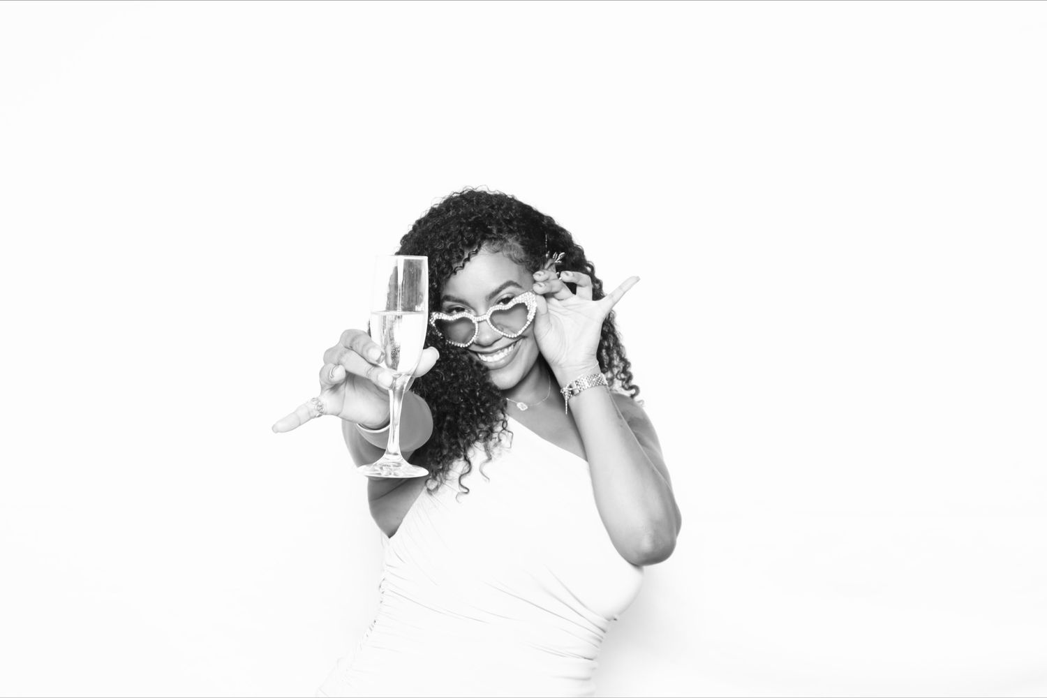Black and White Glam Booth Photo Booth for Wedding at The Westin Annapolis