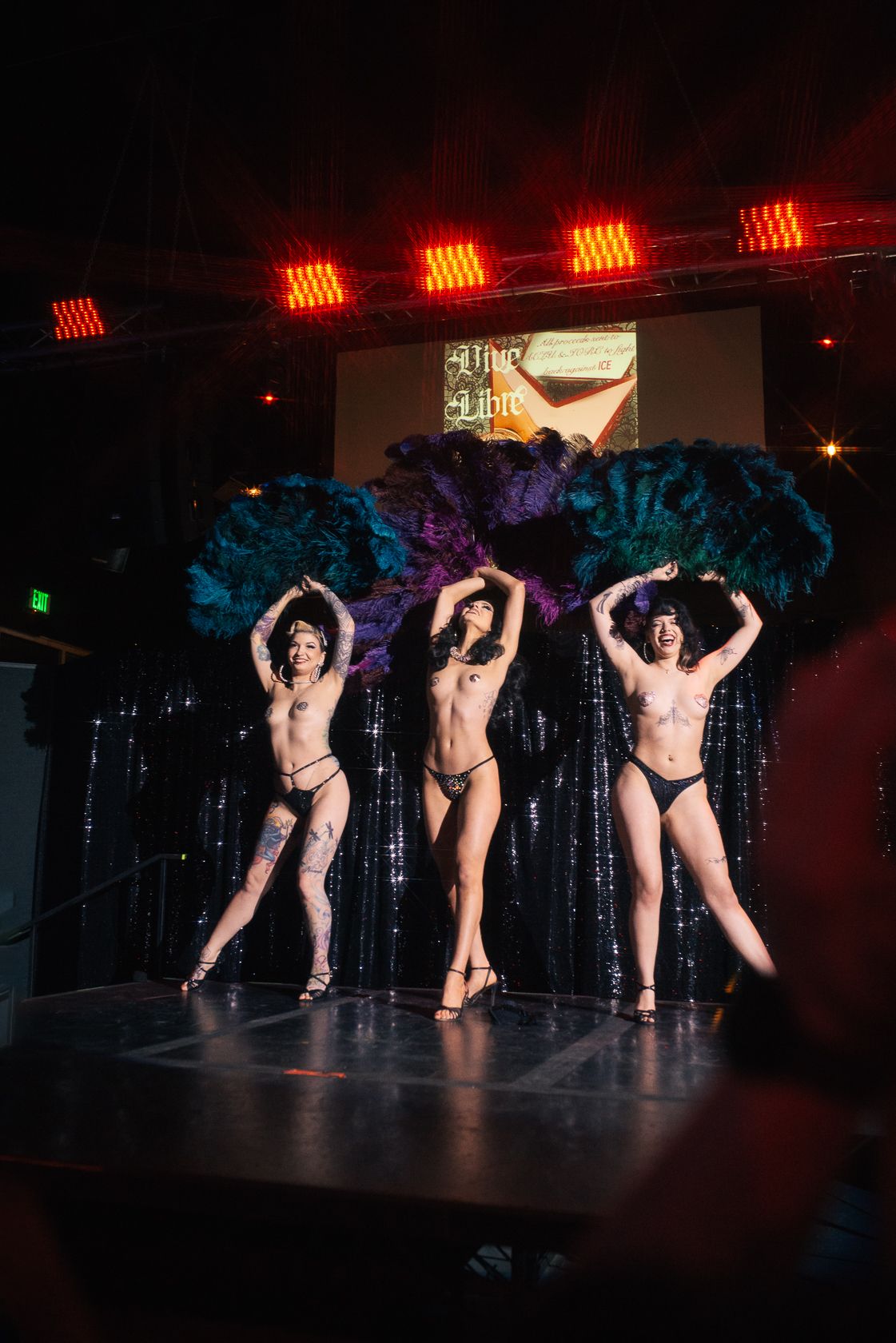 Stella Sin, Vera Holiday and Mariposa Devine at the Balcony Club in Boise Idaho 2026 Burlesque Photographer