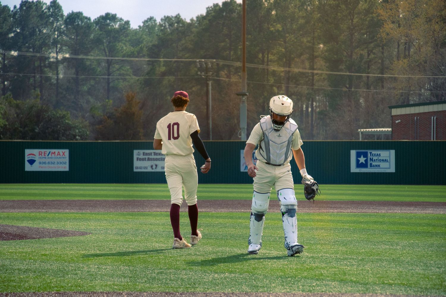 A photo made by Shotz.By.Jah of two baseball players walking away from each other