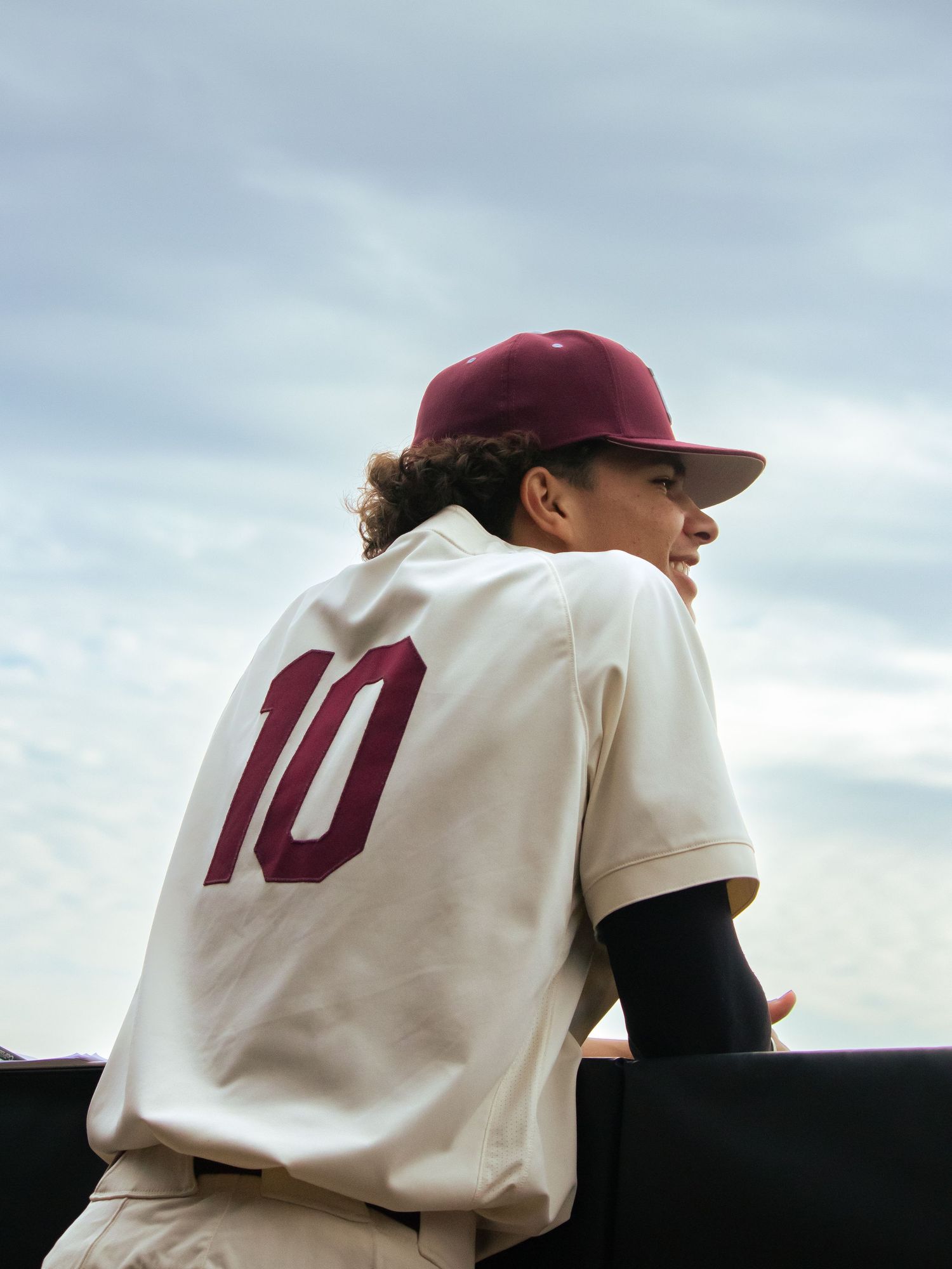 A photo made by shotz.by.jah of a baseball player staring off into a field