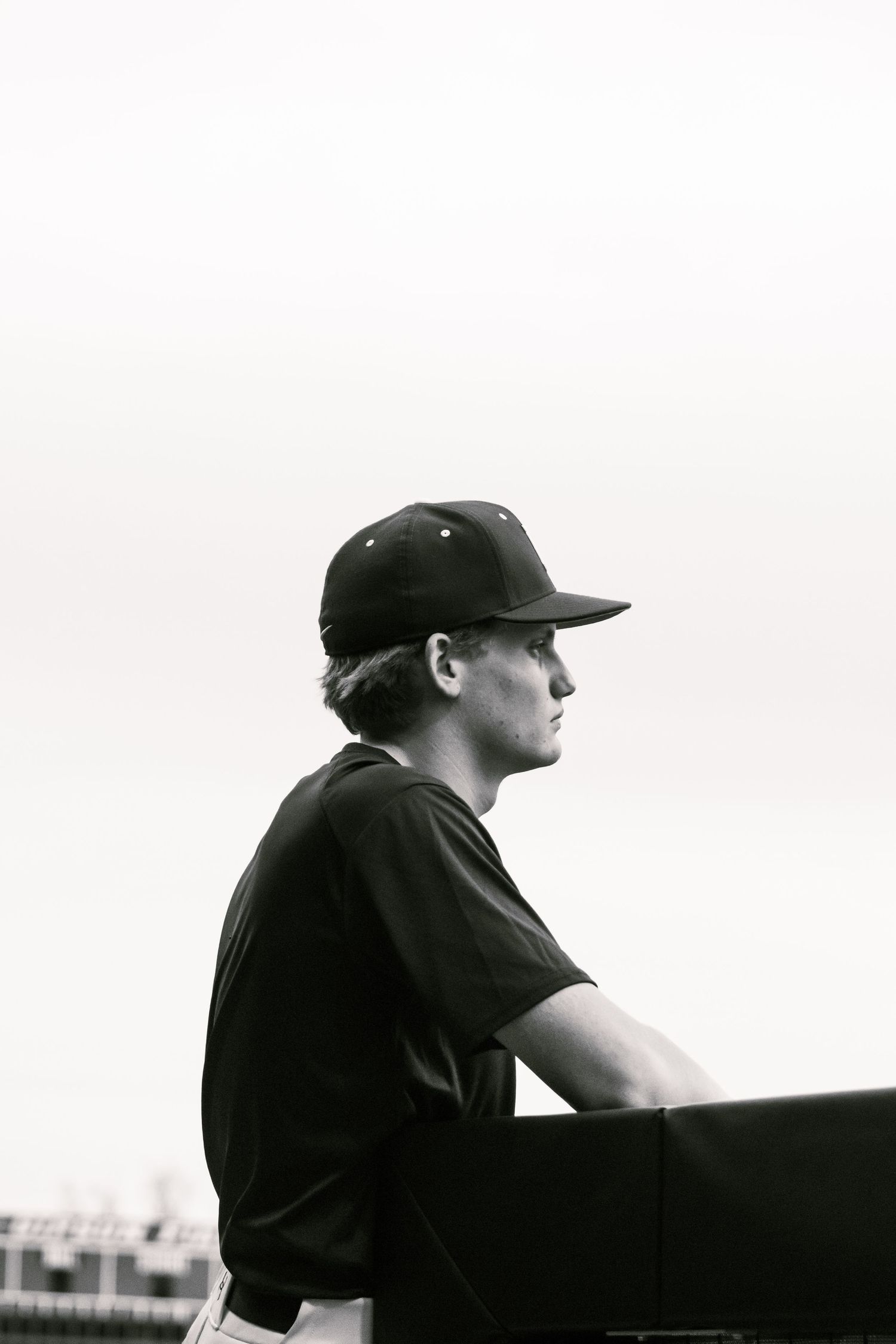 A photo made by shotz.by.jah of a baseball player staring off into a distance