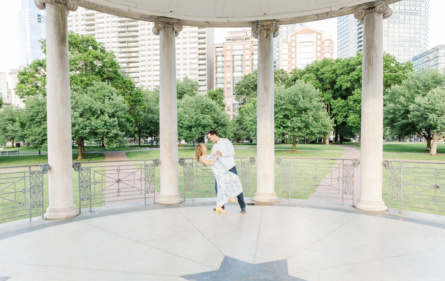 Summer Engagement Session in Boston by Donahue Digital. Taken in Boston Common.