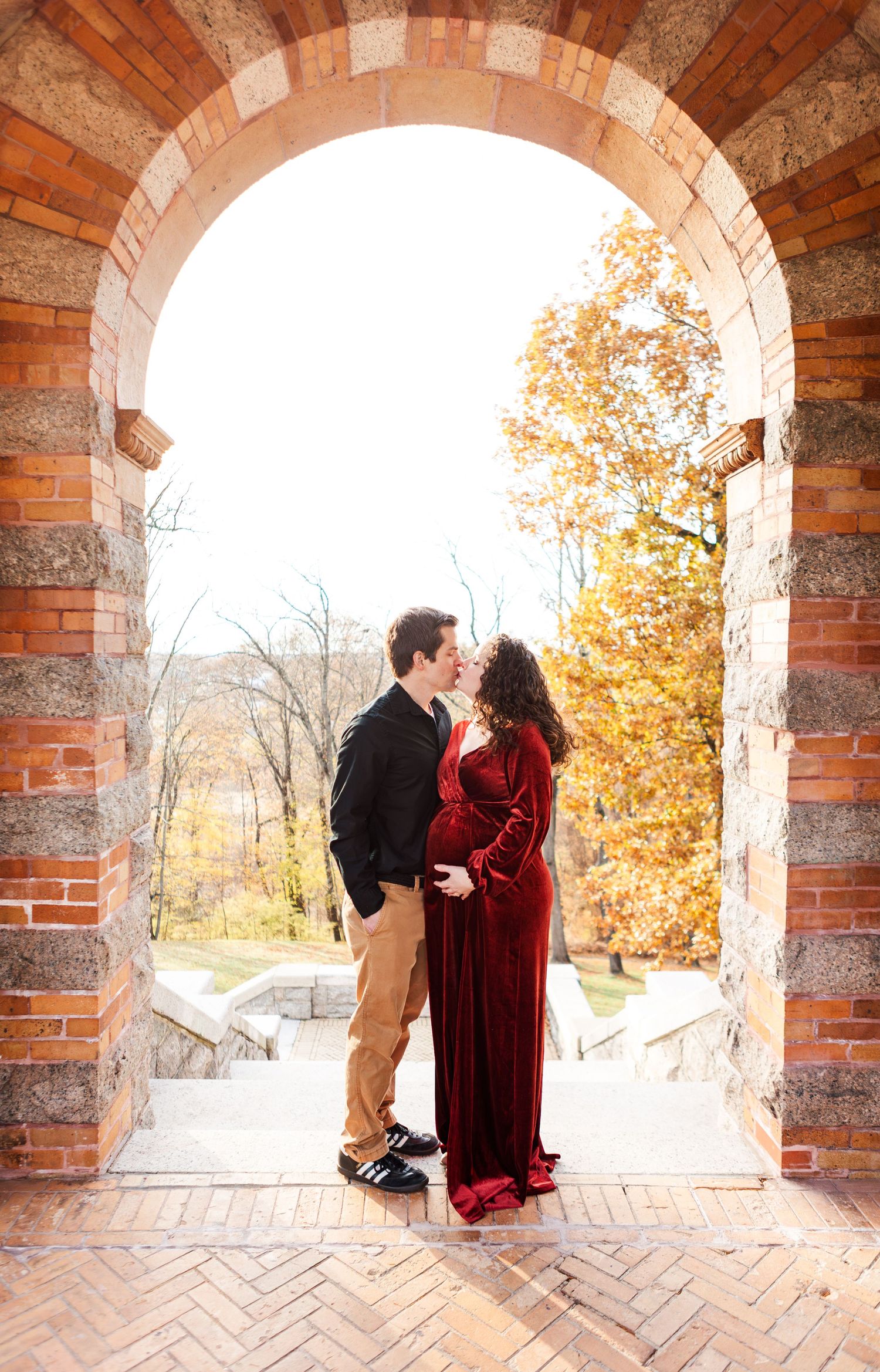 Fall Maternity Photography by Donahue Digital Taken in Boston's North Shore.