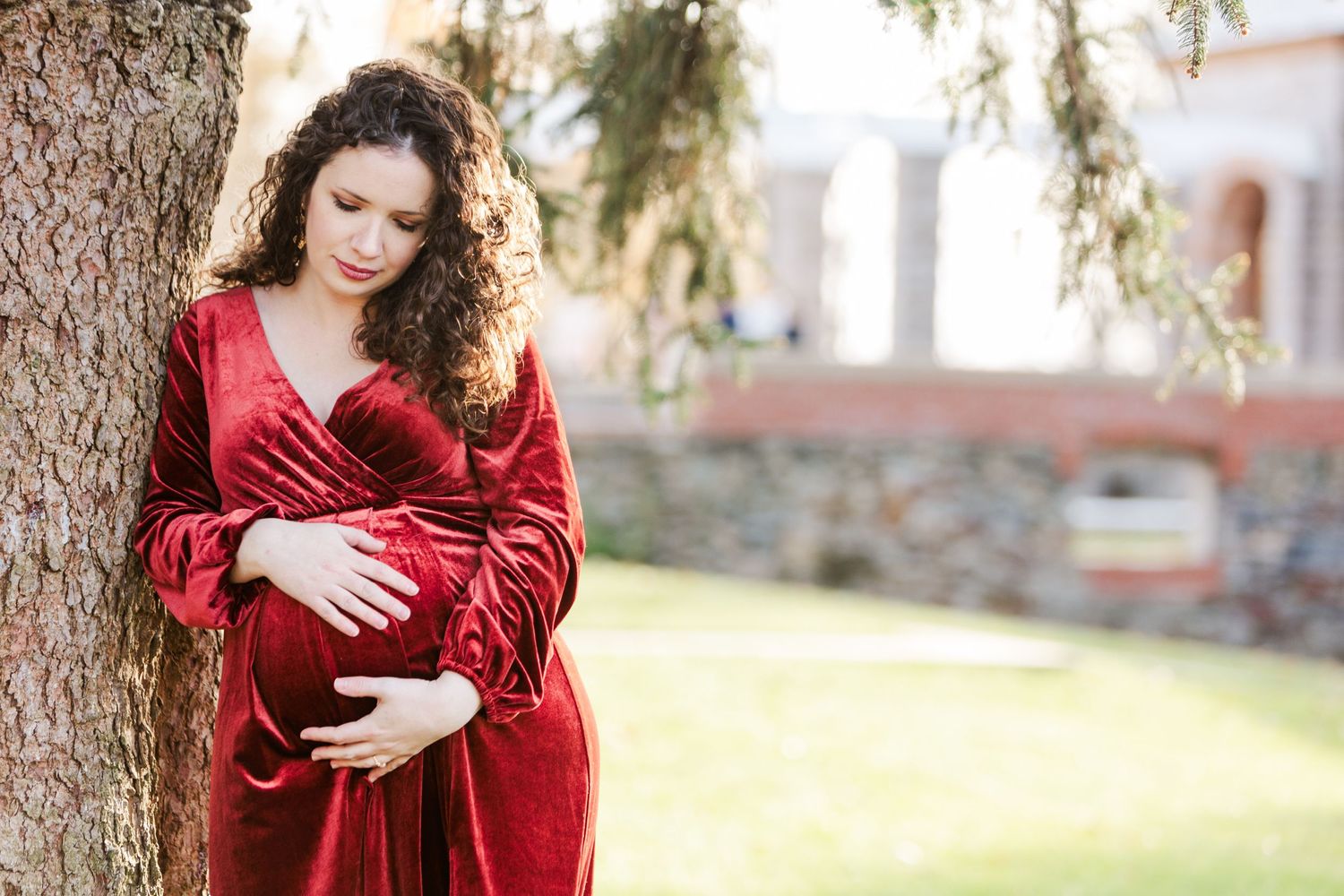 Fall Maternity Photography by Donahue Digital Taken in Boston's North Shore.