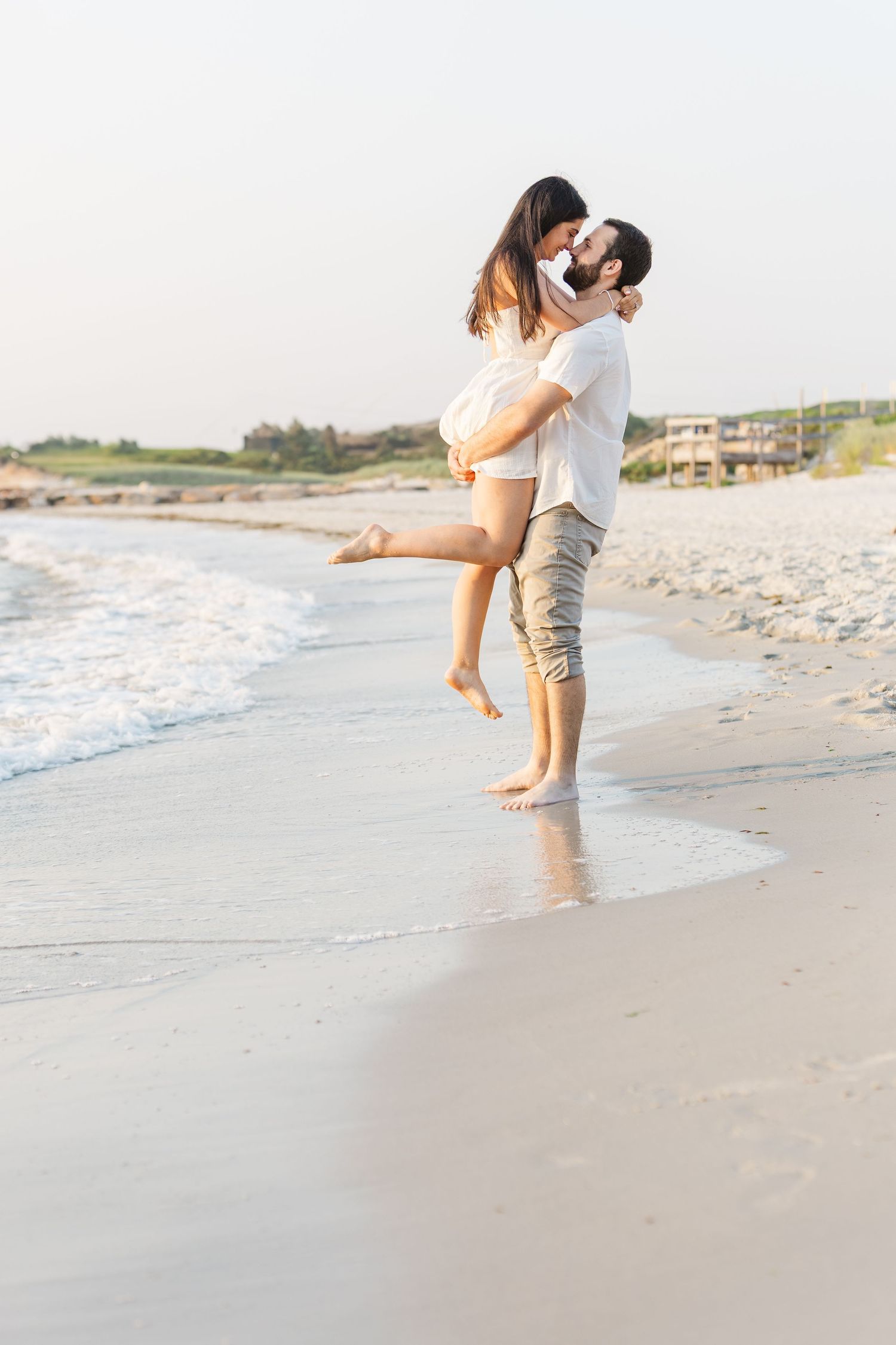 Beach Engagement Photo taken by Donahue Digital on Cape Cod, Massachusetts.
