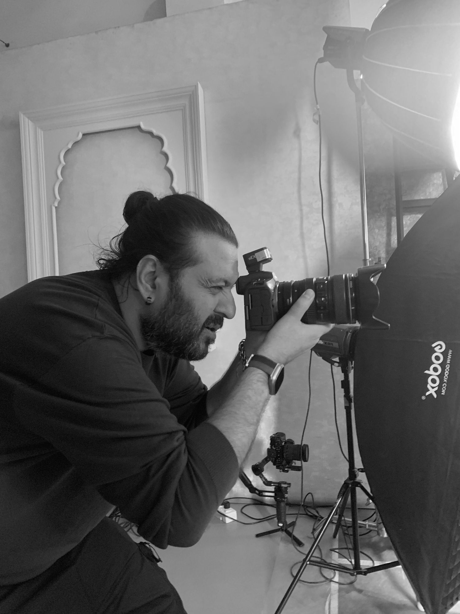 Behind the scenes of fashion photography at aperture7studios in Kirti Nagar, Delhi, NCR