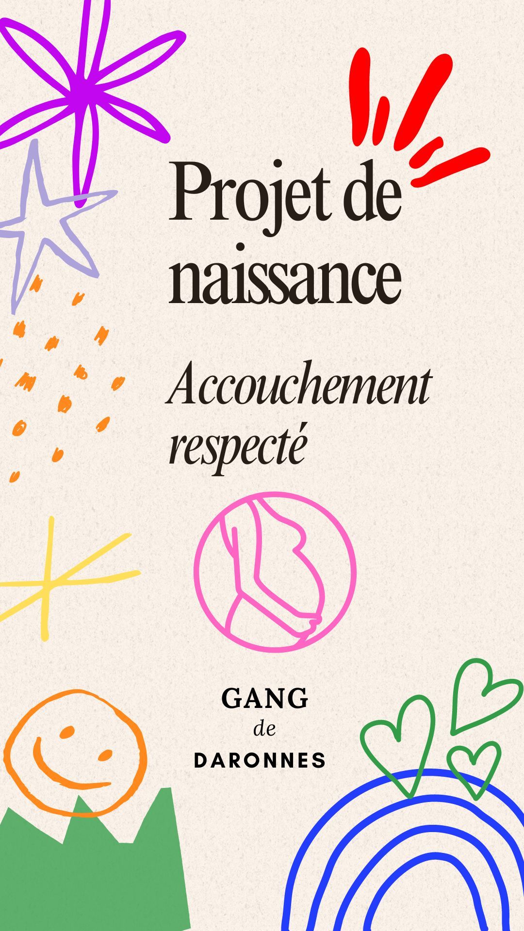 Modèle de projet de naissance accouchement physiologique et respecté