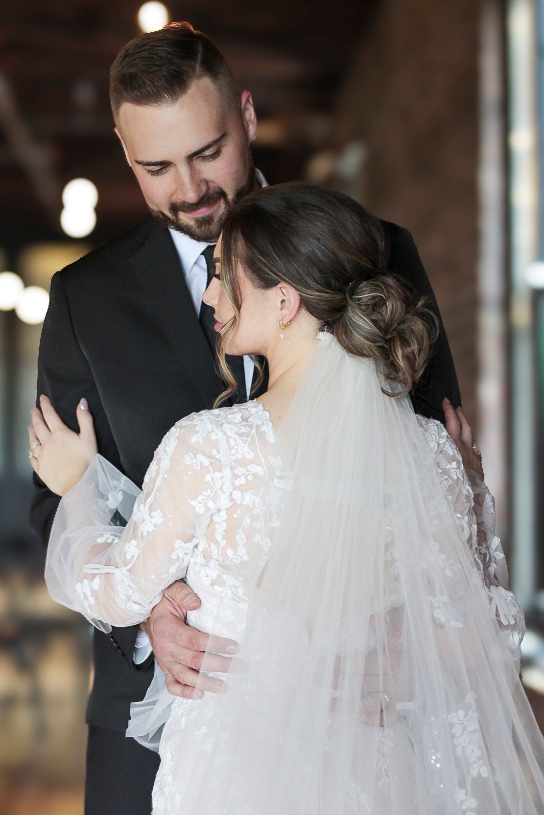 Elegant wedding couple