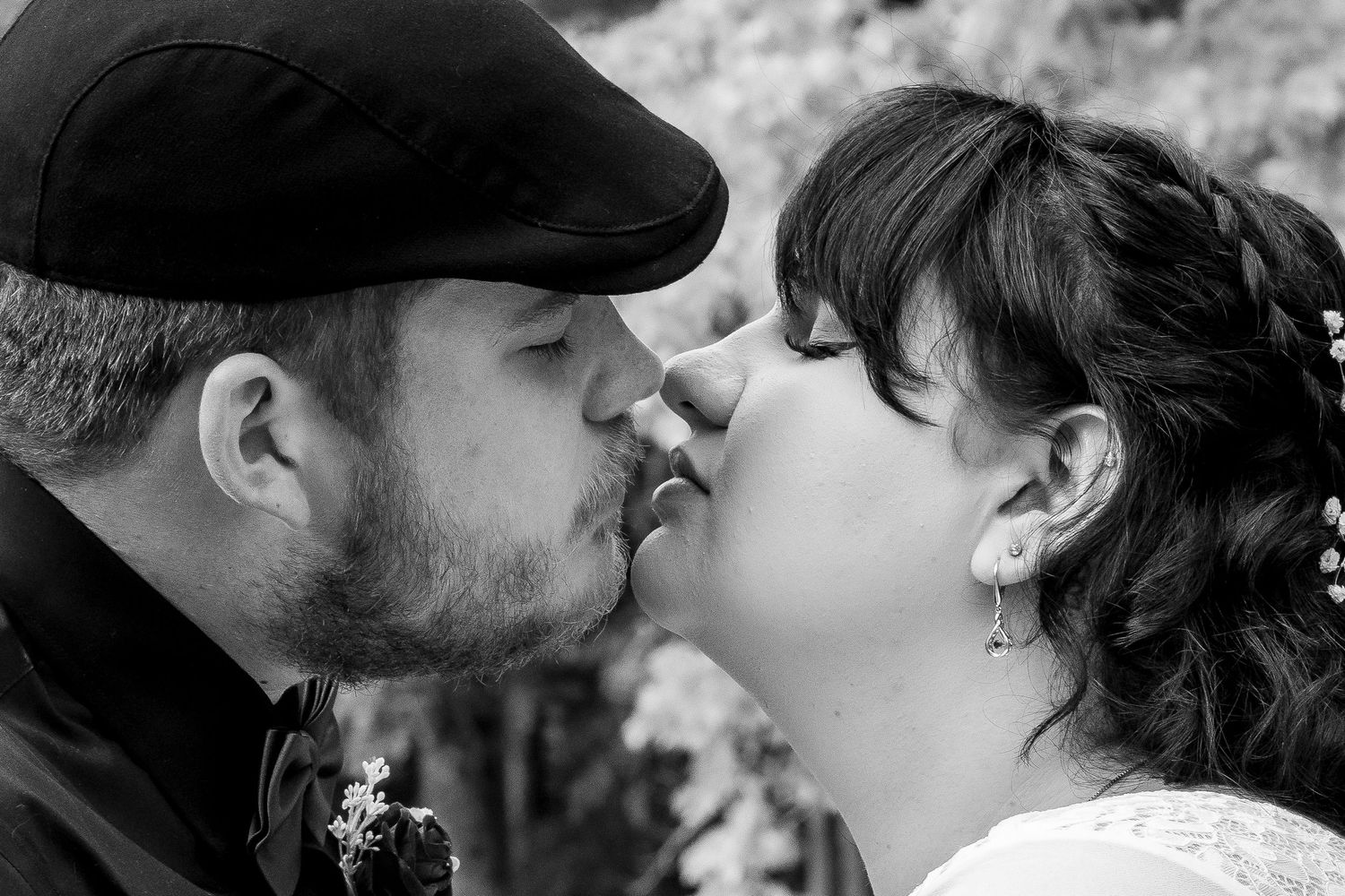 First wedding kiss