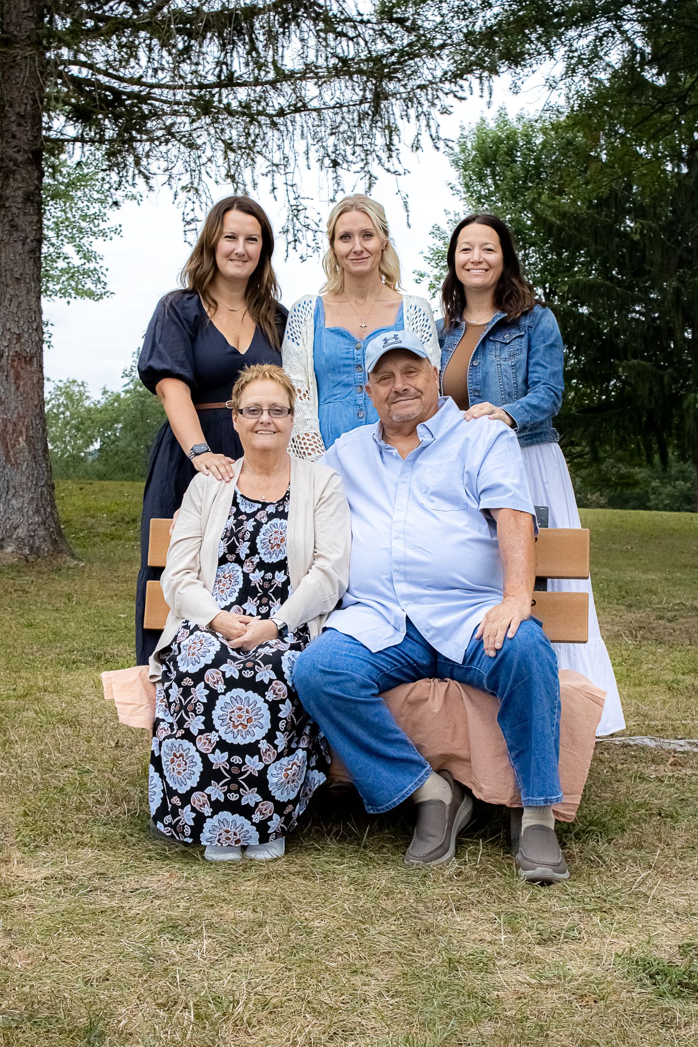 Mom, dad and their daughters