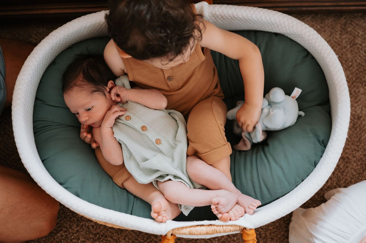 Sweet newborn snuggled in the warmth of home, capturing peaceful moments and the pure joy of new parenthood in a cozy, intimate setting