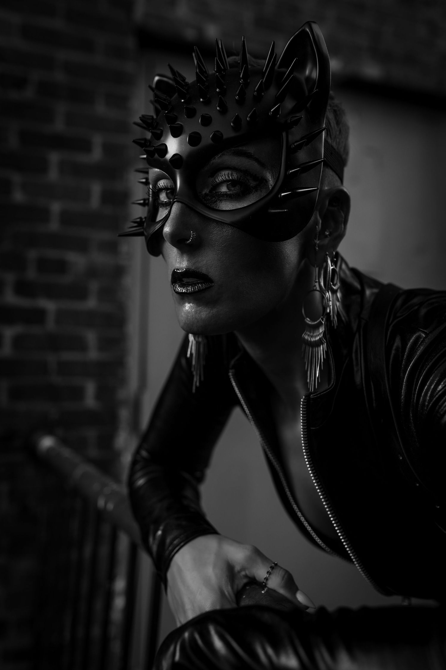 Catwoman black and white