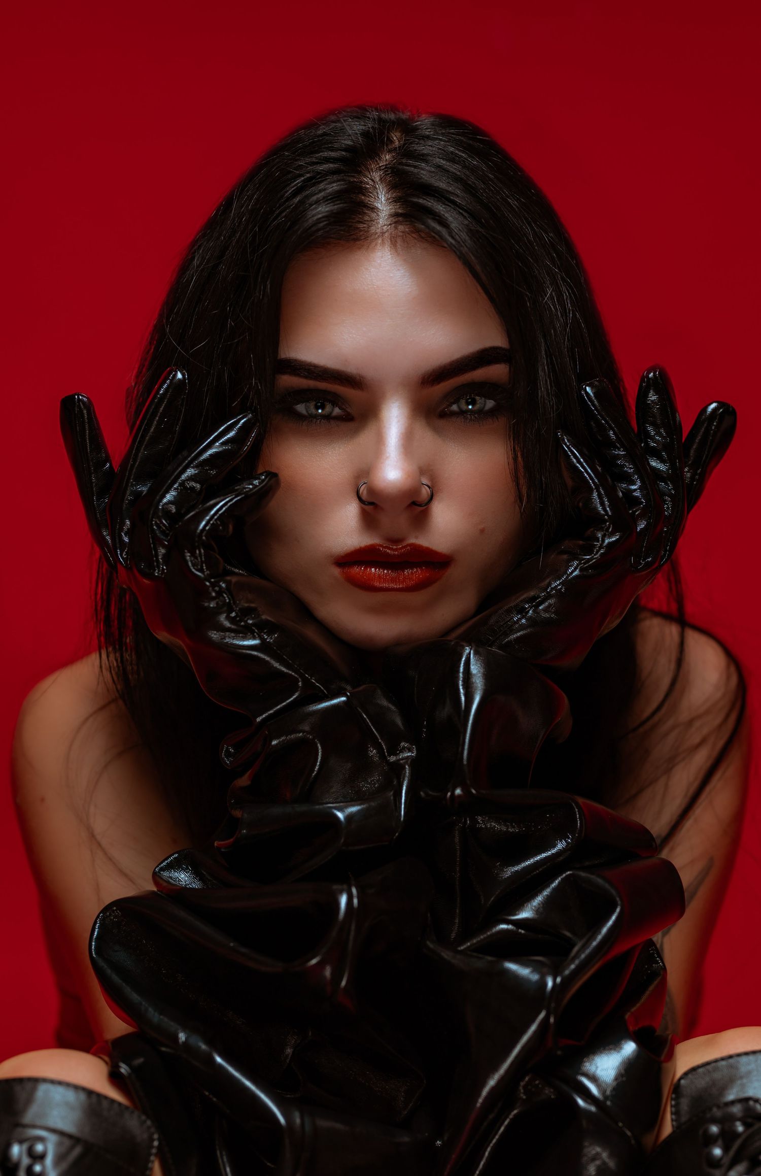 High fashion editorial portrait