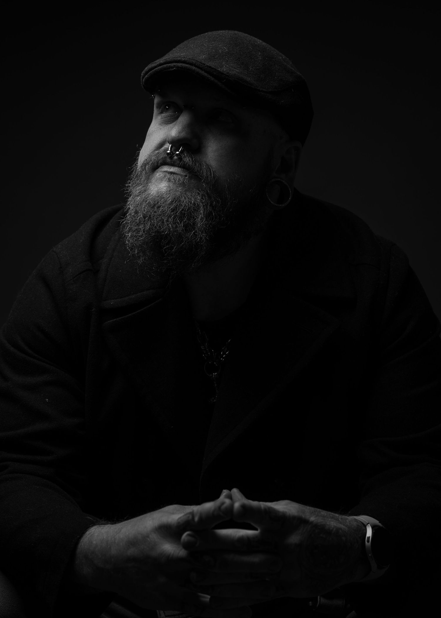 branding headshot black and white