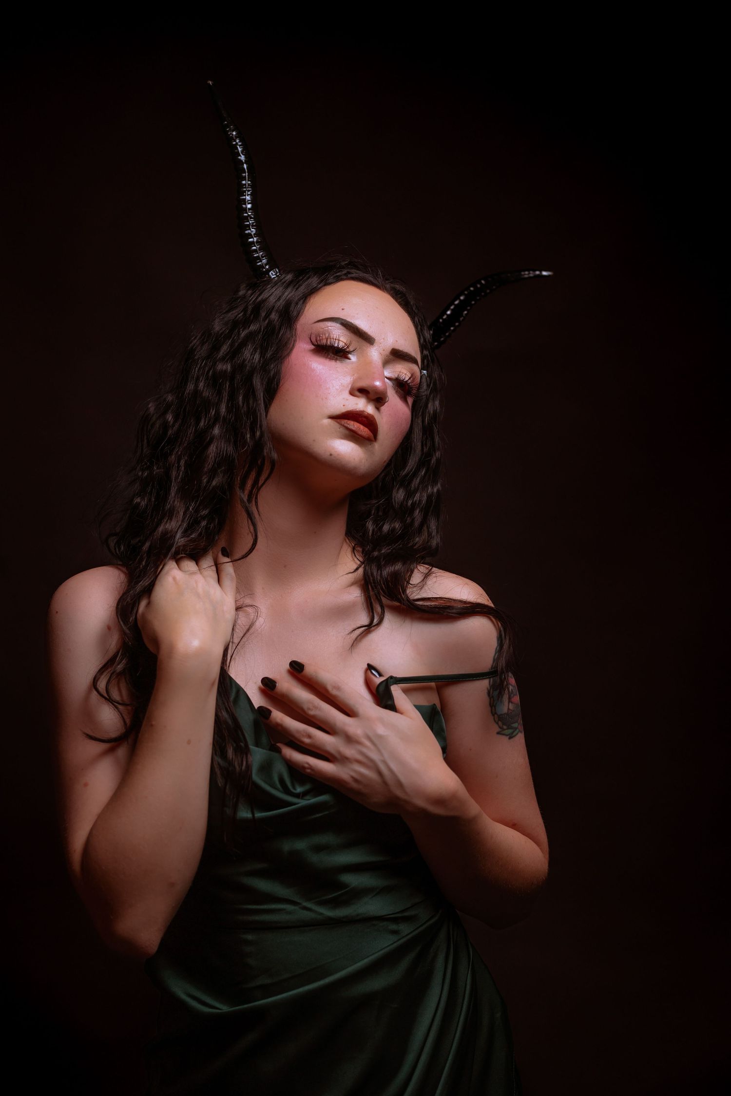 High fashion editorial portrait. creative art