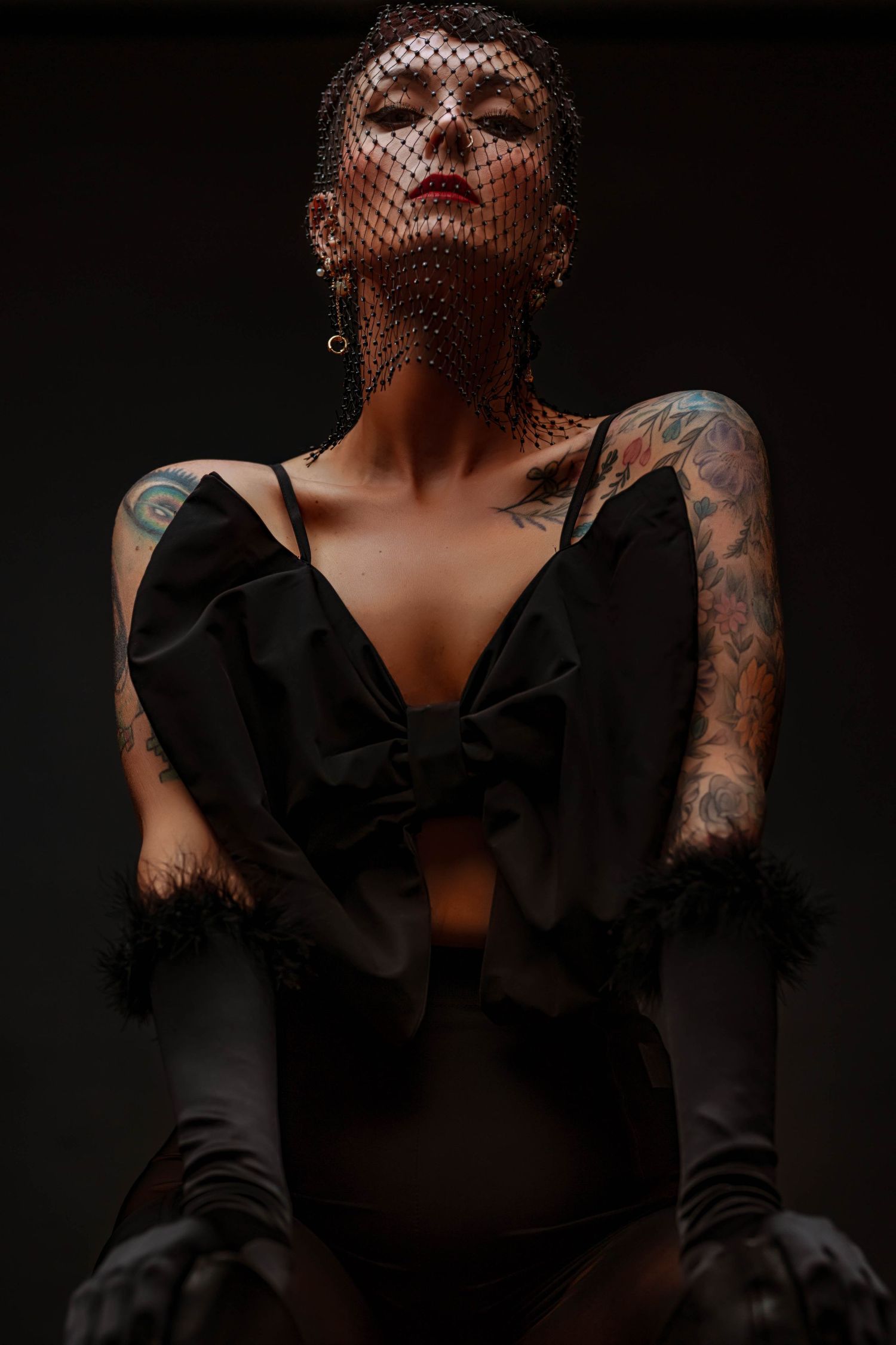 High fashion editorial portrait