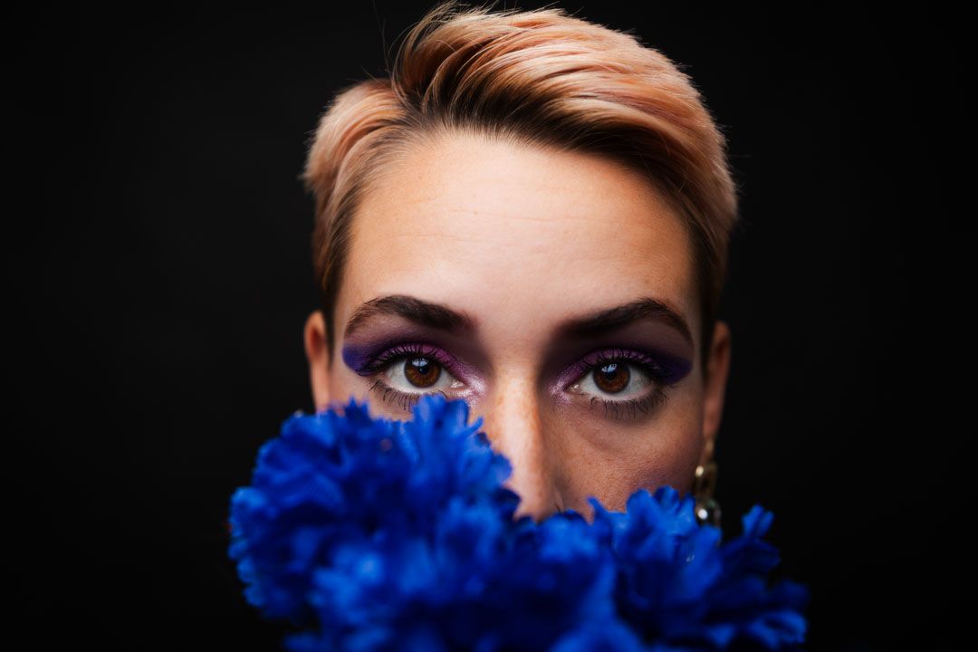 High fashion editorial portrait