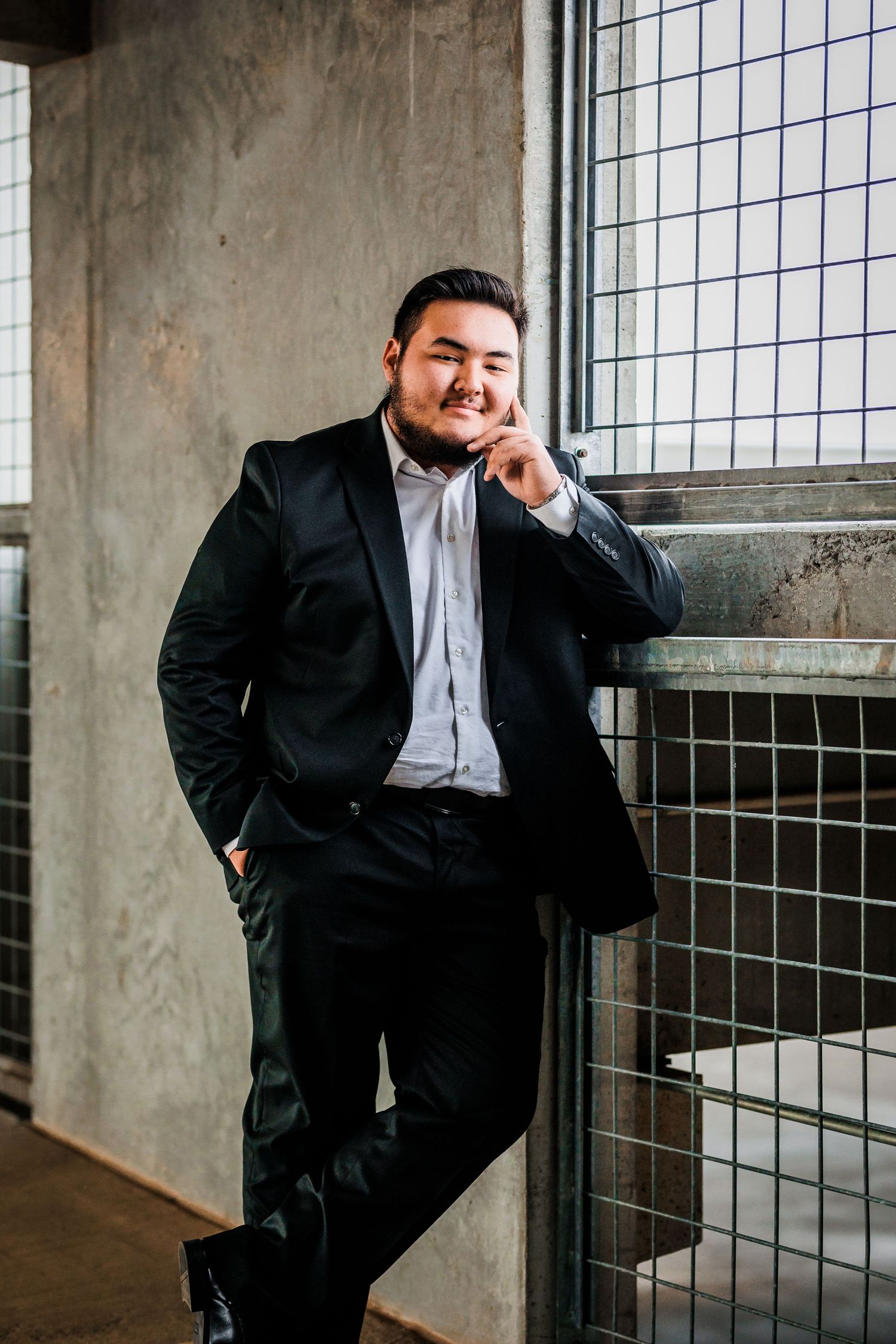 senior portrait parking garage